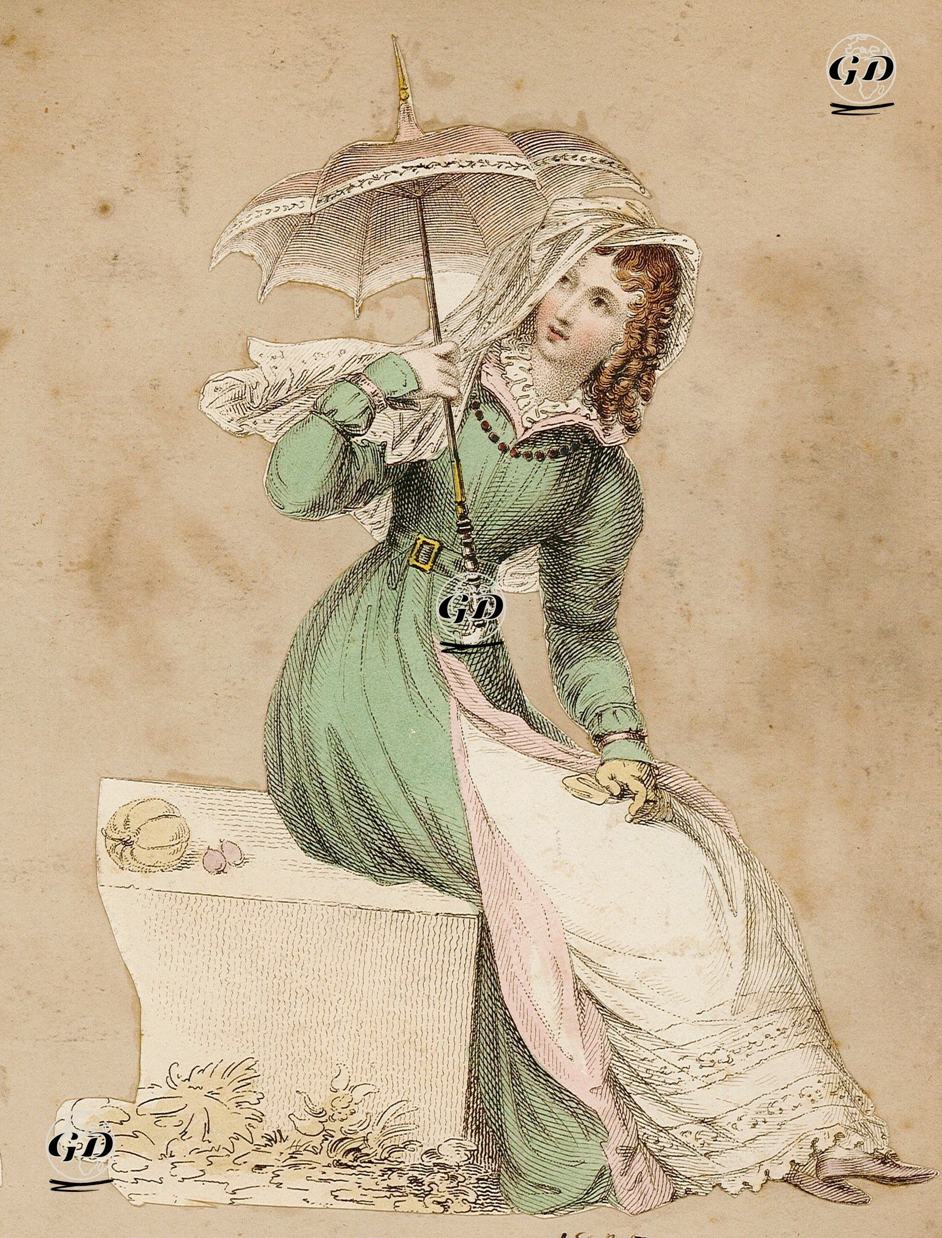 Bahçe Kıyafeti - Rudolph Ackermann (1764-1834) - 1825