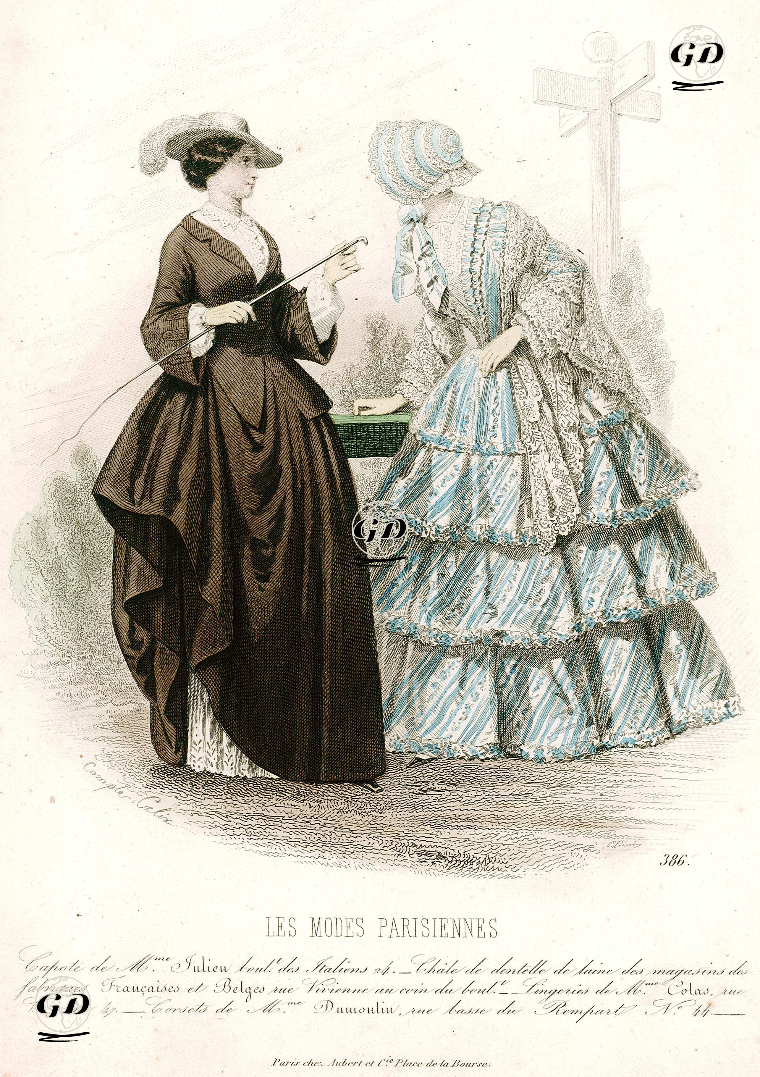 Les Modes Parisiennes, No.386 - François Claudius Compte-Calix (1813-1880) - 1849