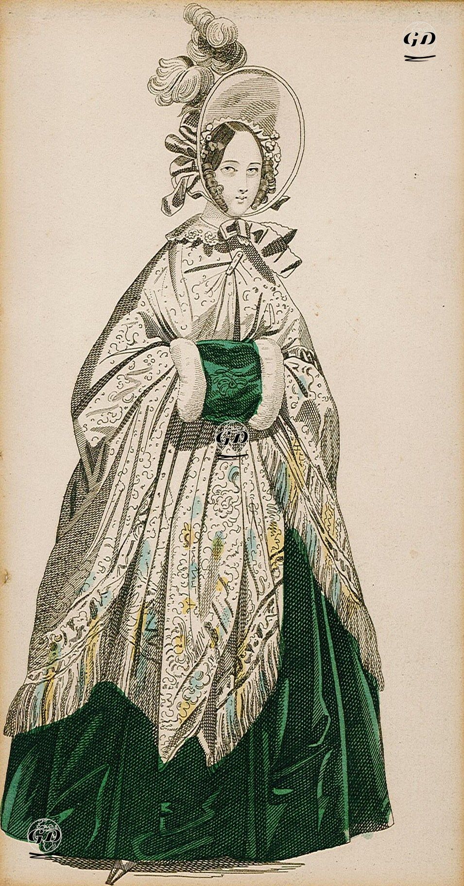 Walking Dress -  - 1820's