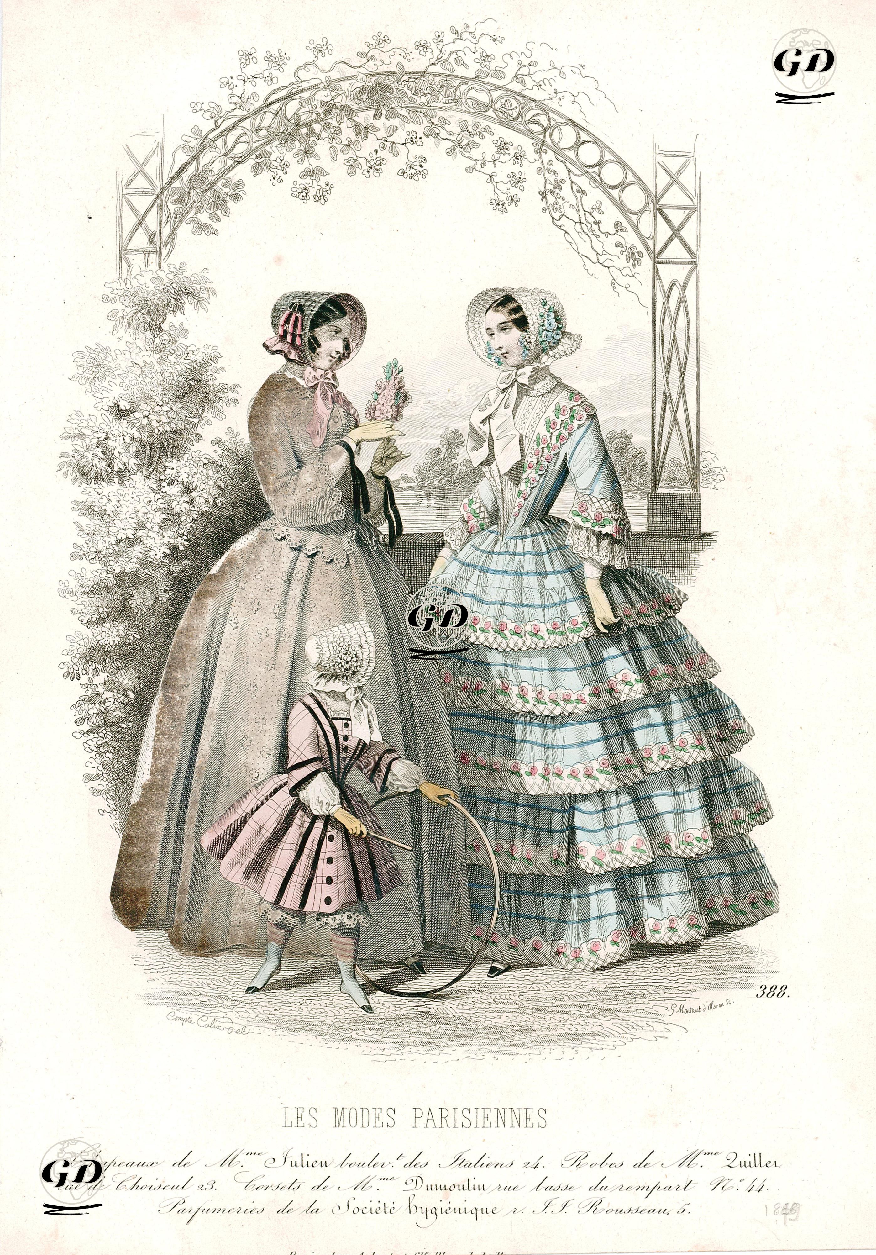 Les Modes Parisiennes, No.388 - François Claudius Compte-Calix (1813-1880) - 1849