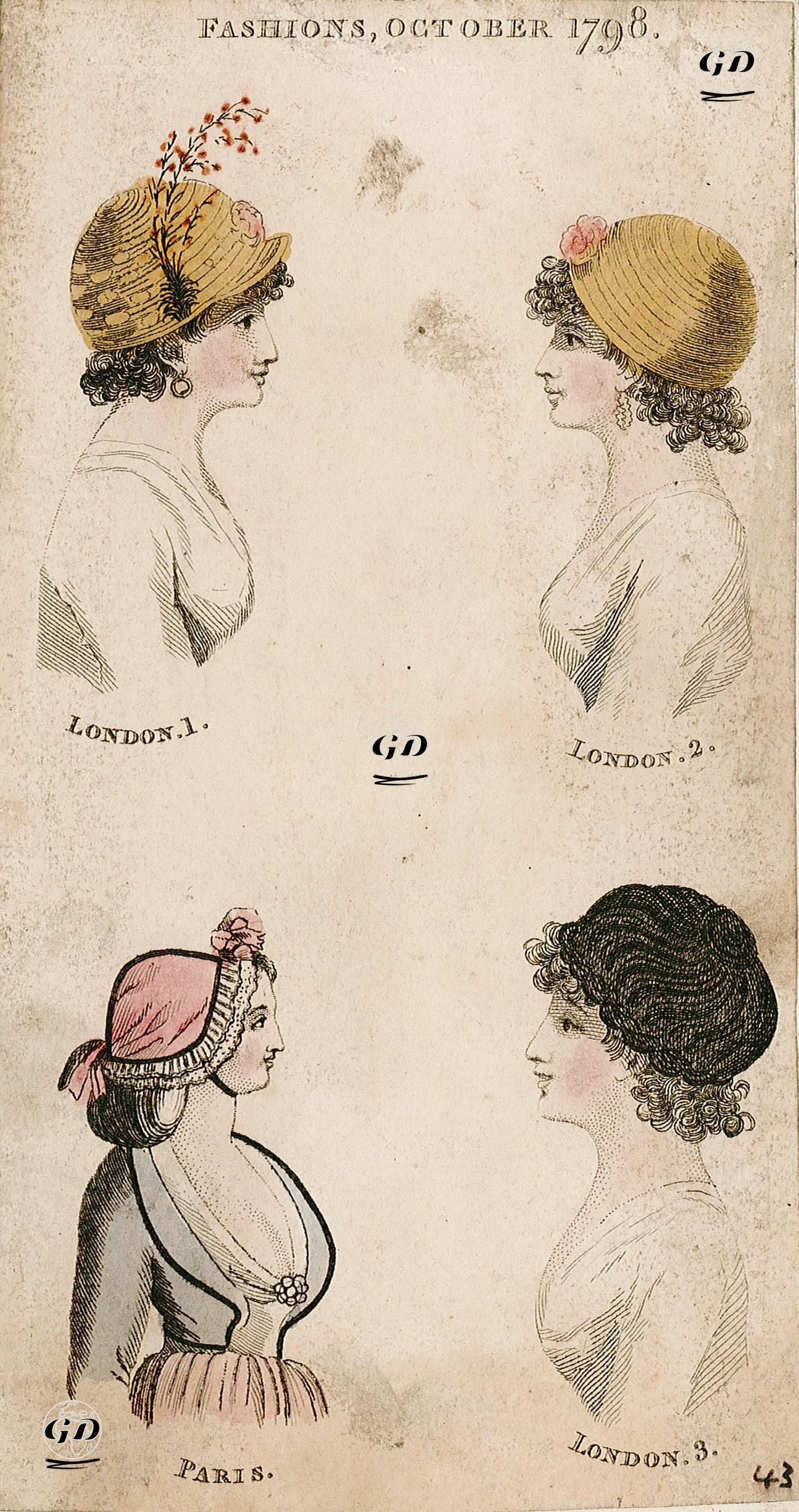 Fashions, October 1798 -  - 1798