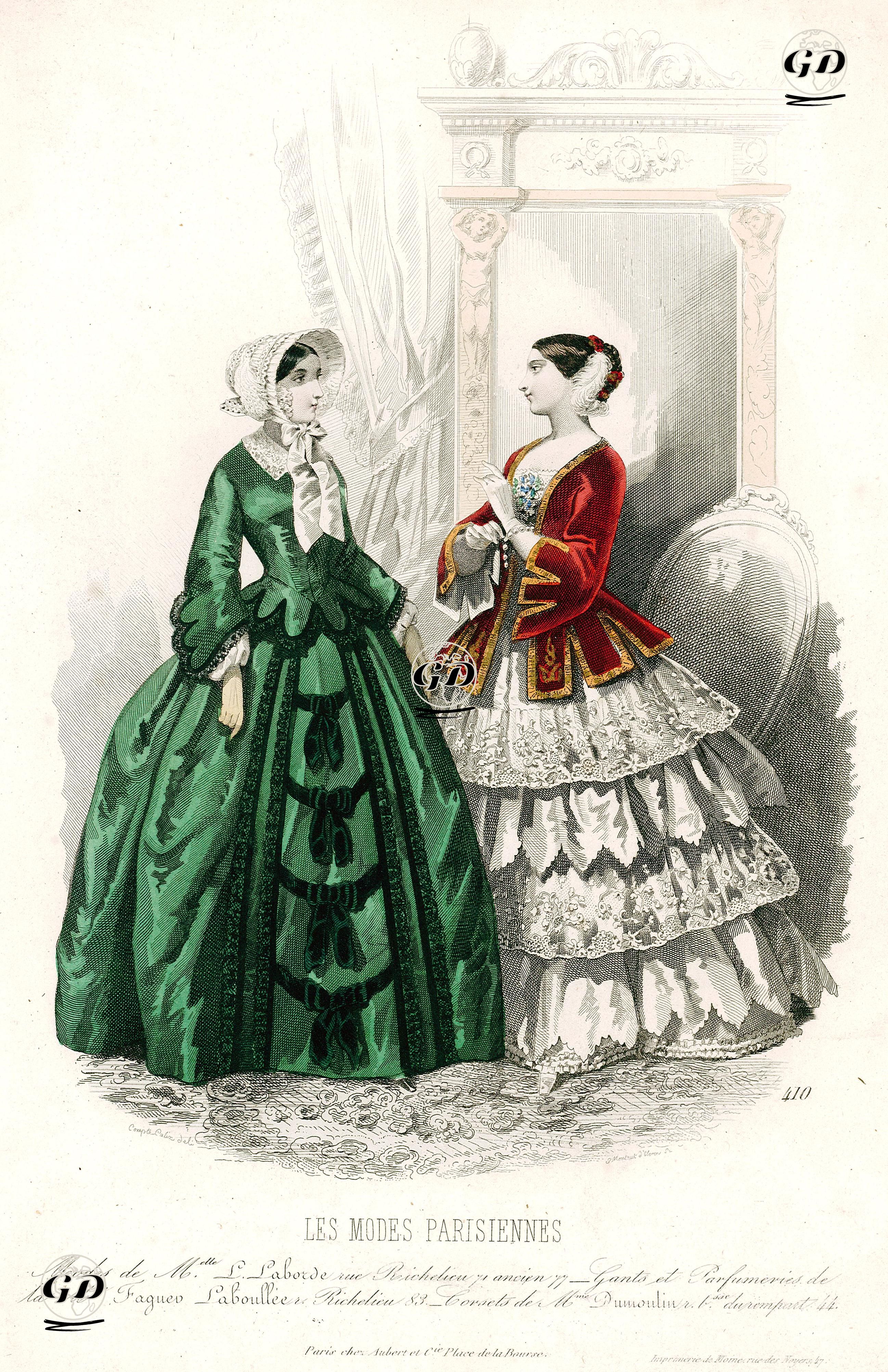 Les Modes Parisiennes, No.410 - François Claudius Compte-Calix (1813-1880) - 1849