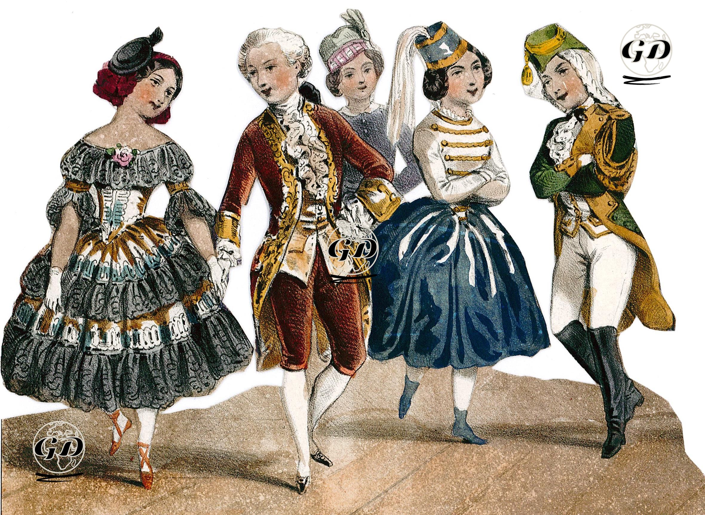 1840's and 1850's Children Fashion -  - 1840's-1850's