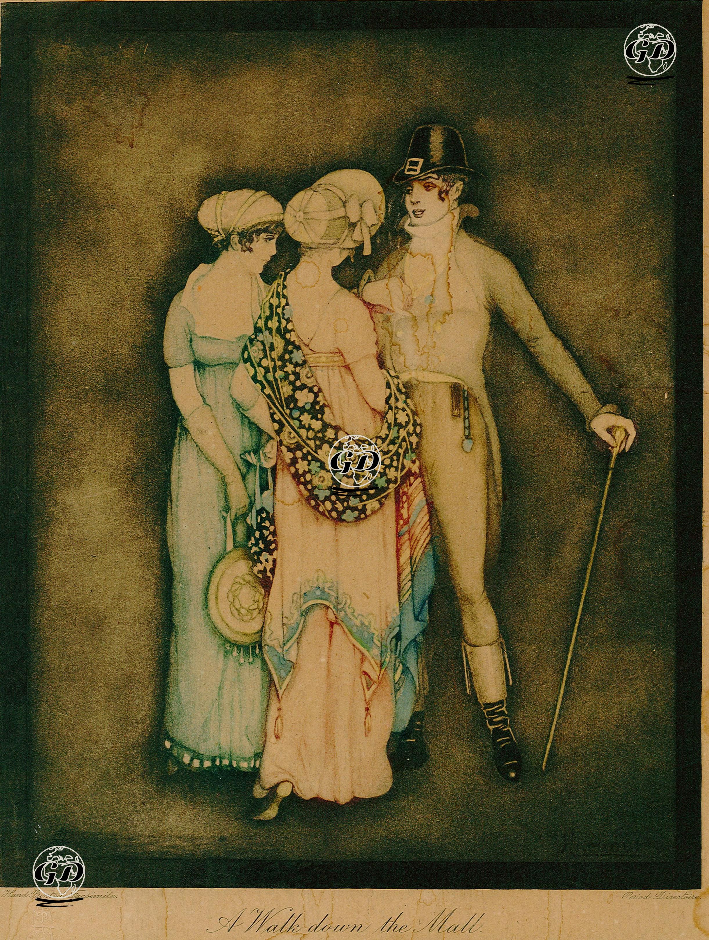 Alışveriş Merkezine Yürüyüş - Jennie Harbour (1893-1959) - 1917