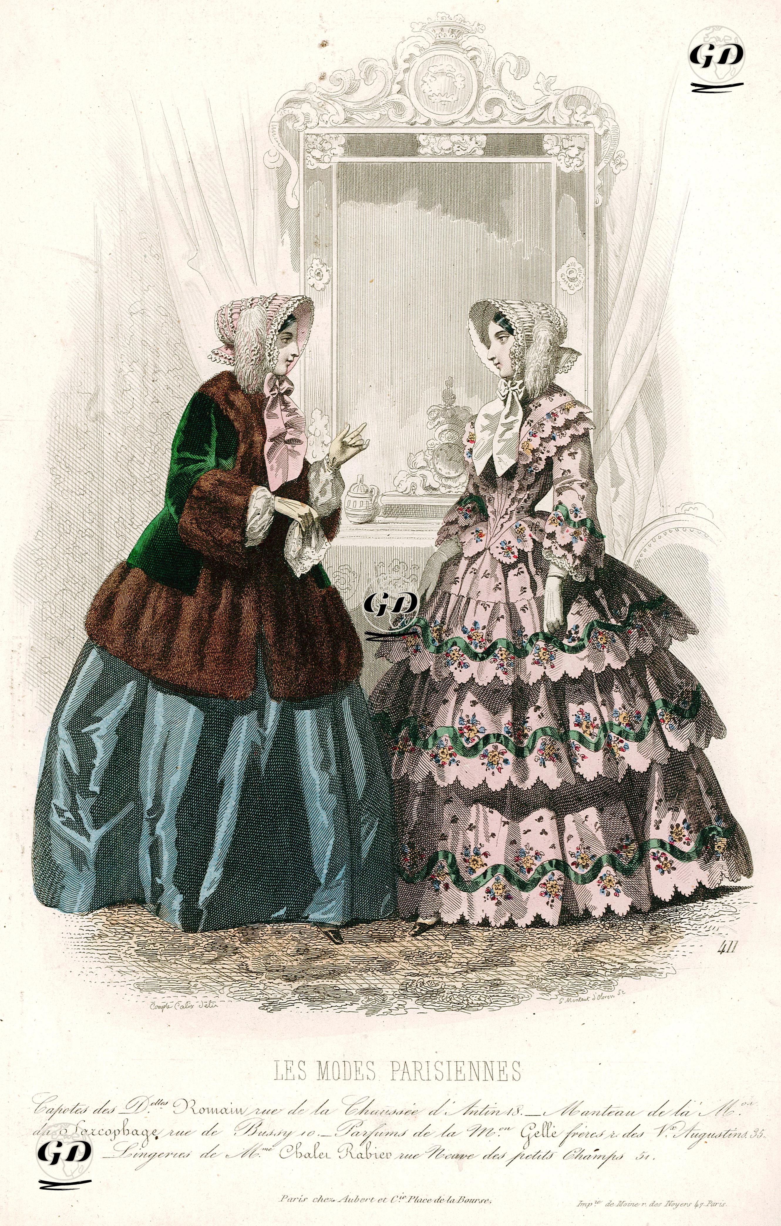 Les Modes Parisiennes, No.411 - François Claudius Compte-Calix (1813-1880) - 1849