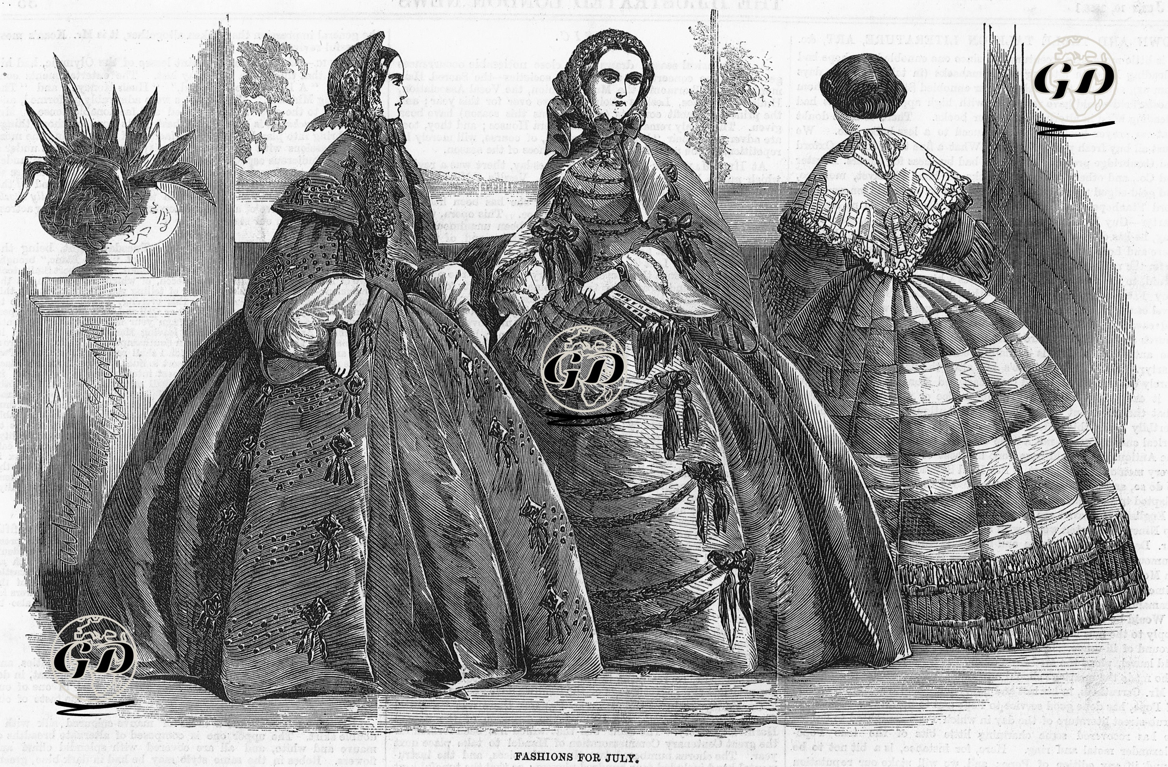 Fashions For July -  - 1858