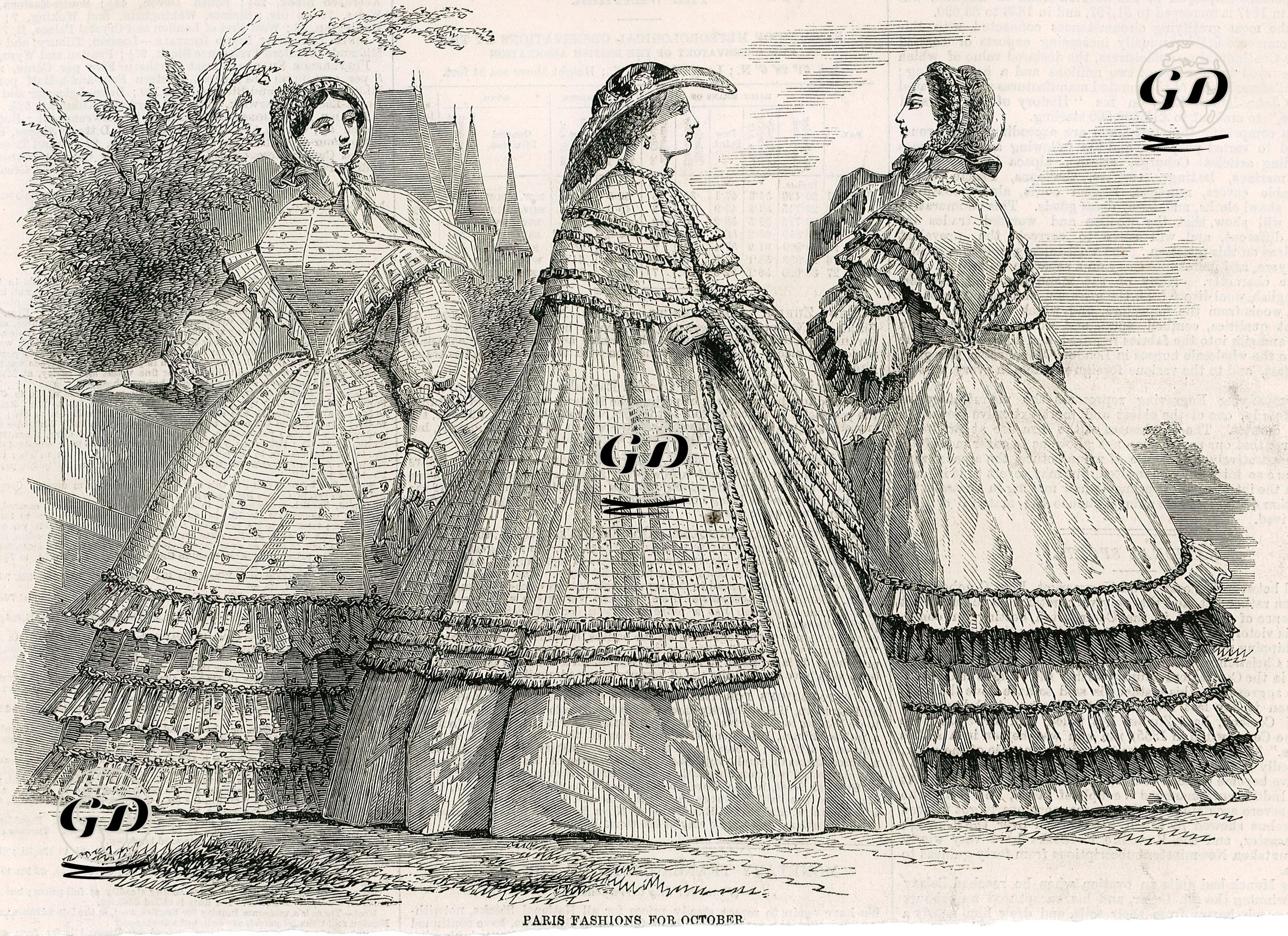 Paris Fashions For October -  - 1859