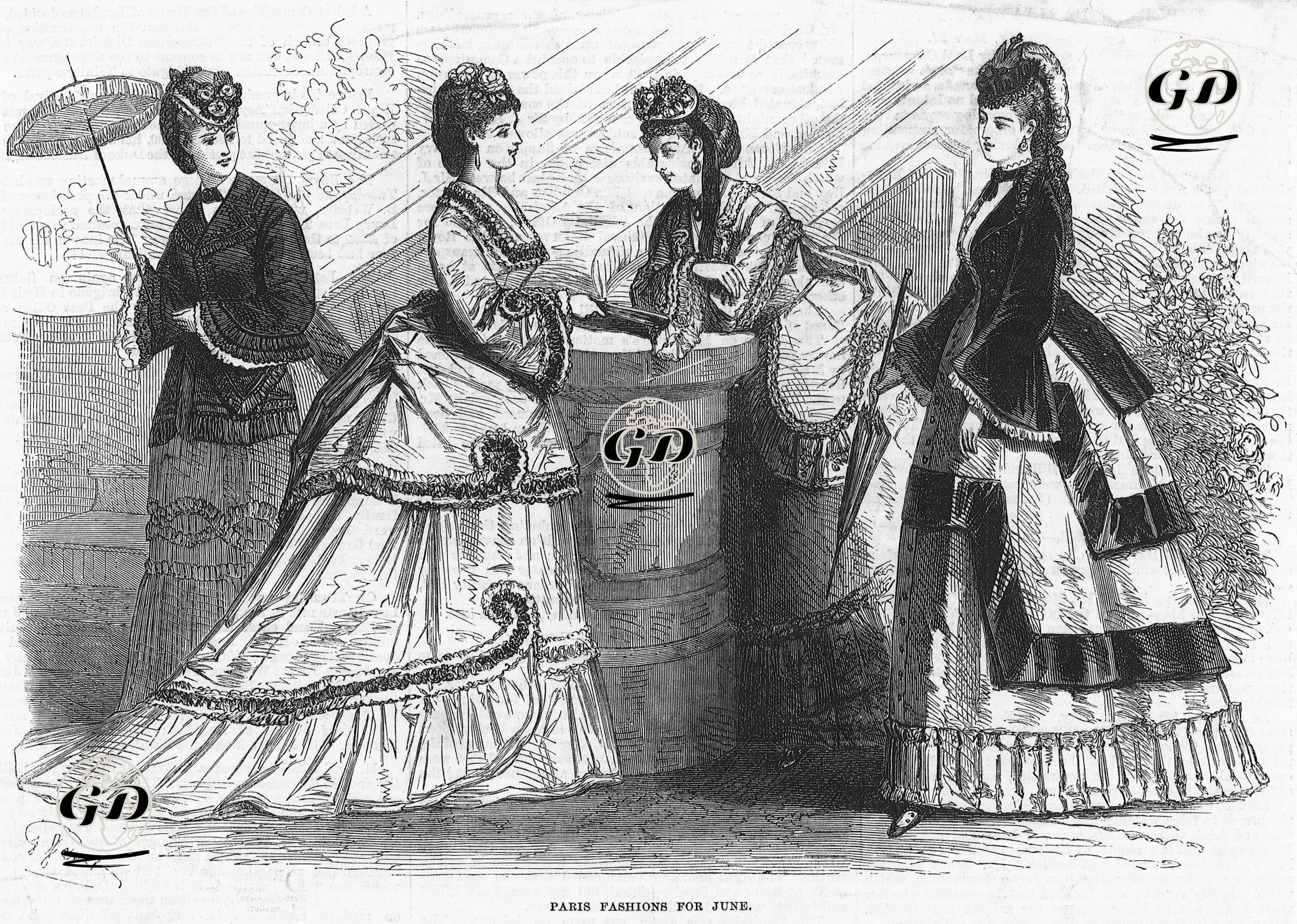 1870 Yılının Haziran Ayının Paris Modası  -  - 1870