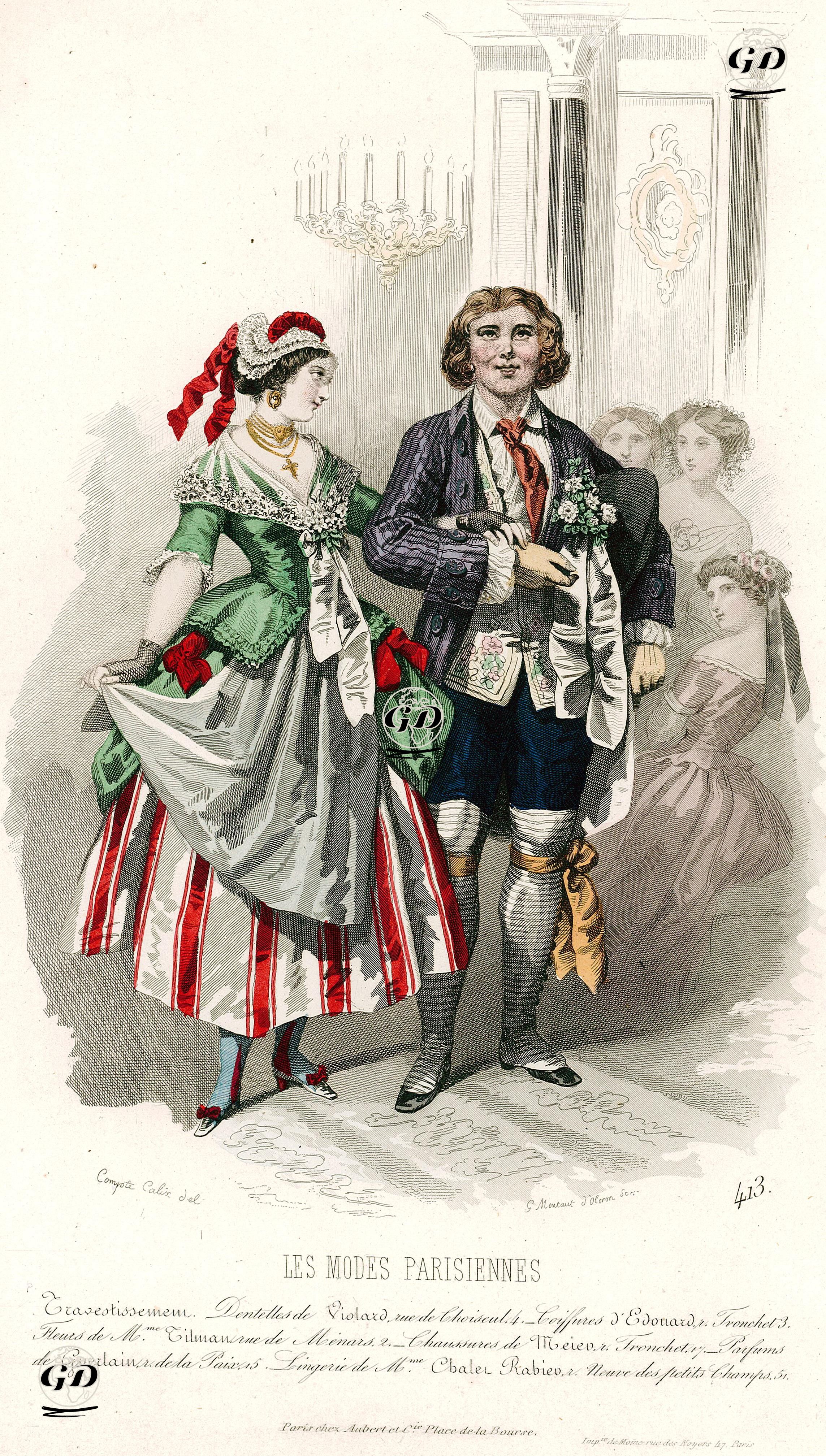 Les Modes Parisiennes, No.413 - François Claudius Compte-Calix (1813-1880) - 1850