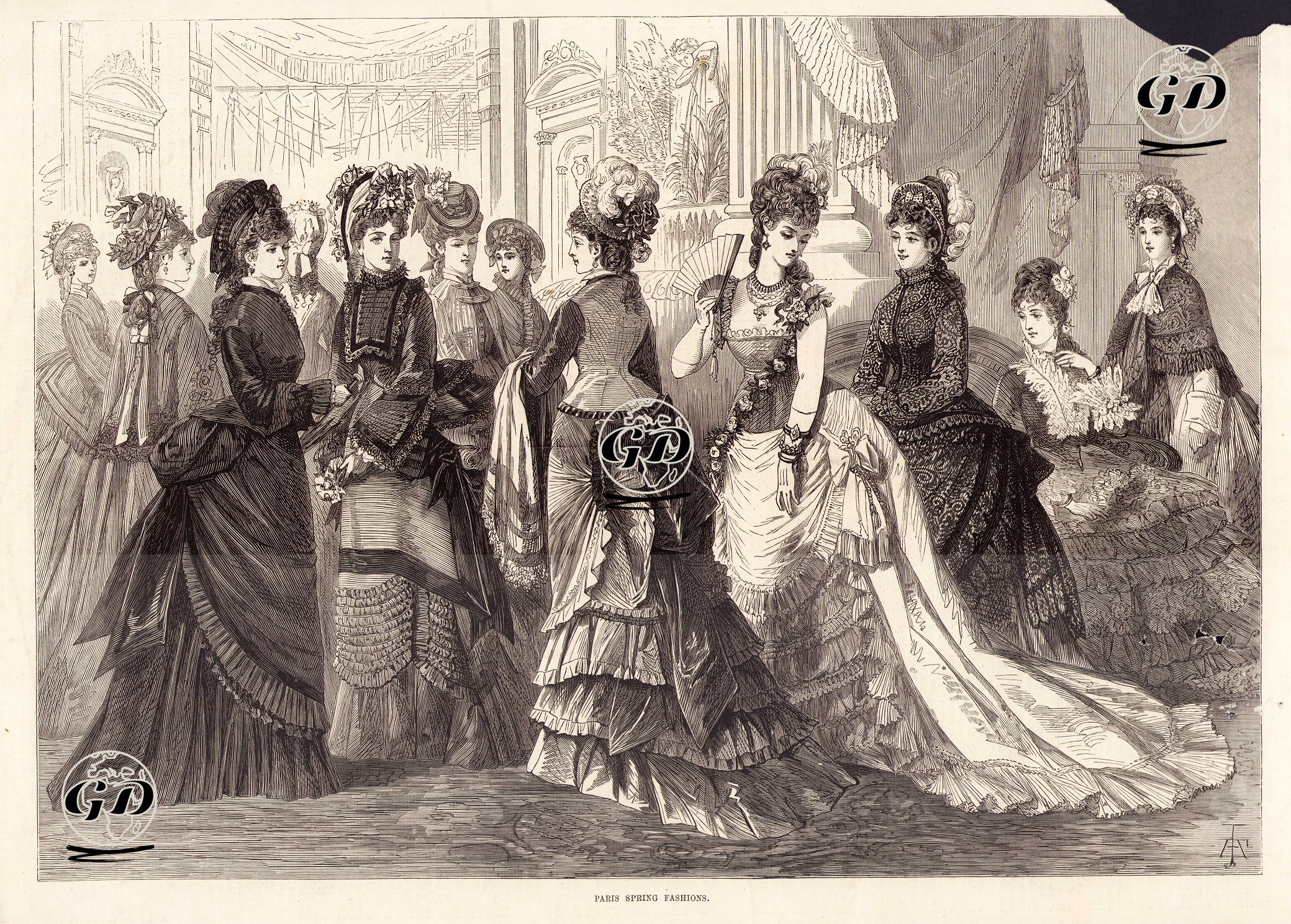 1875 Yılı Paris İlkbahar Modası -  - 1875