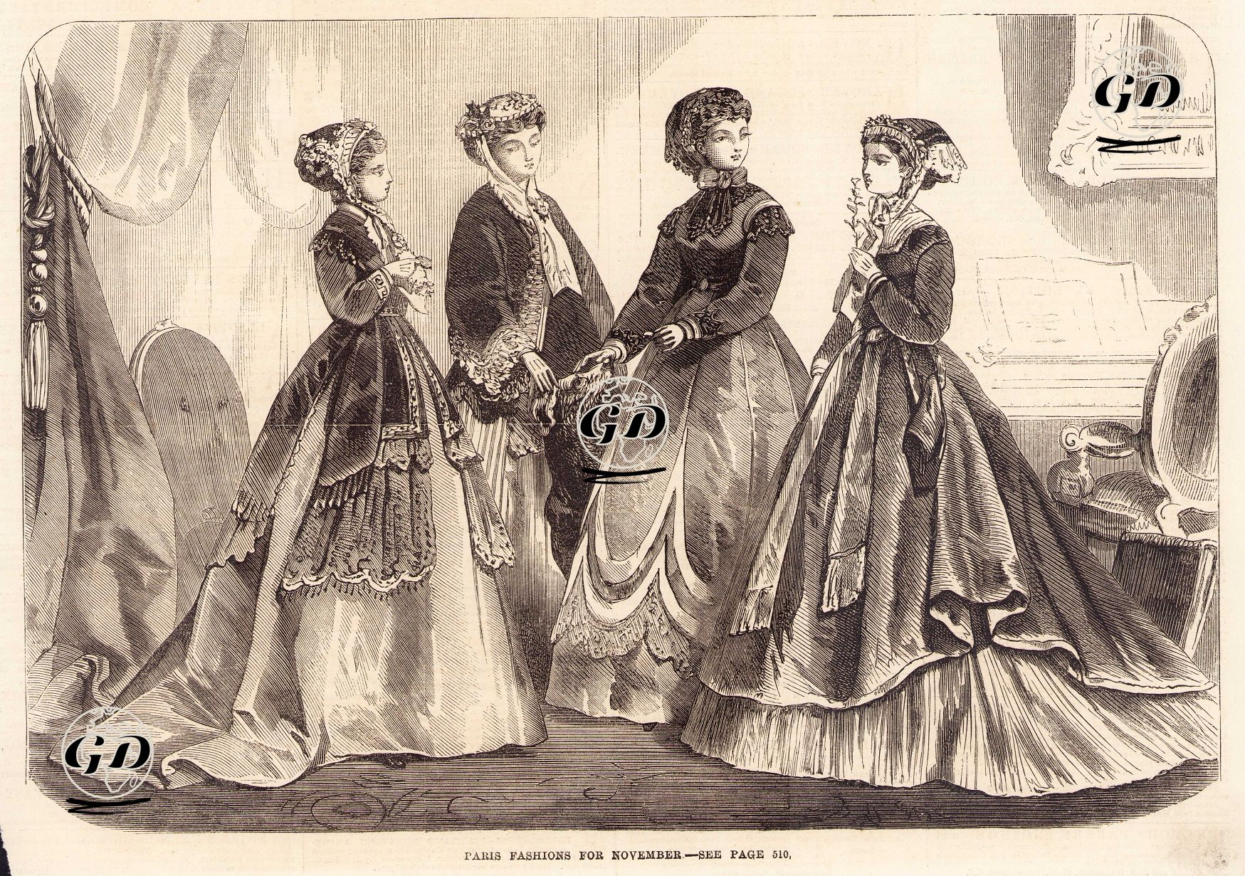 Paris Fashions For November (1867) -  - 1867