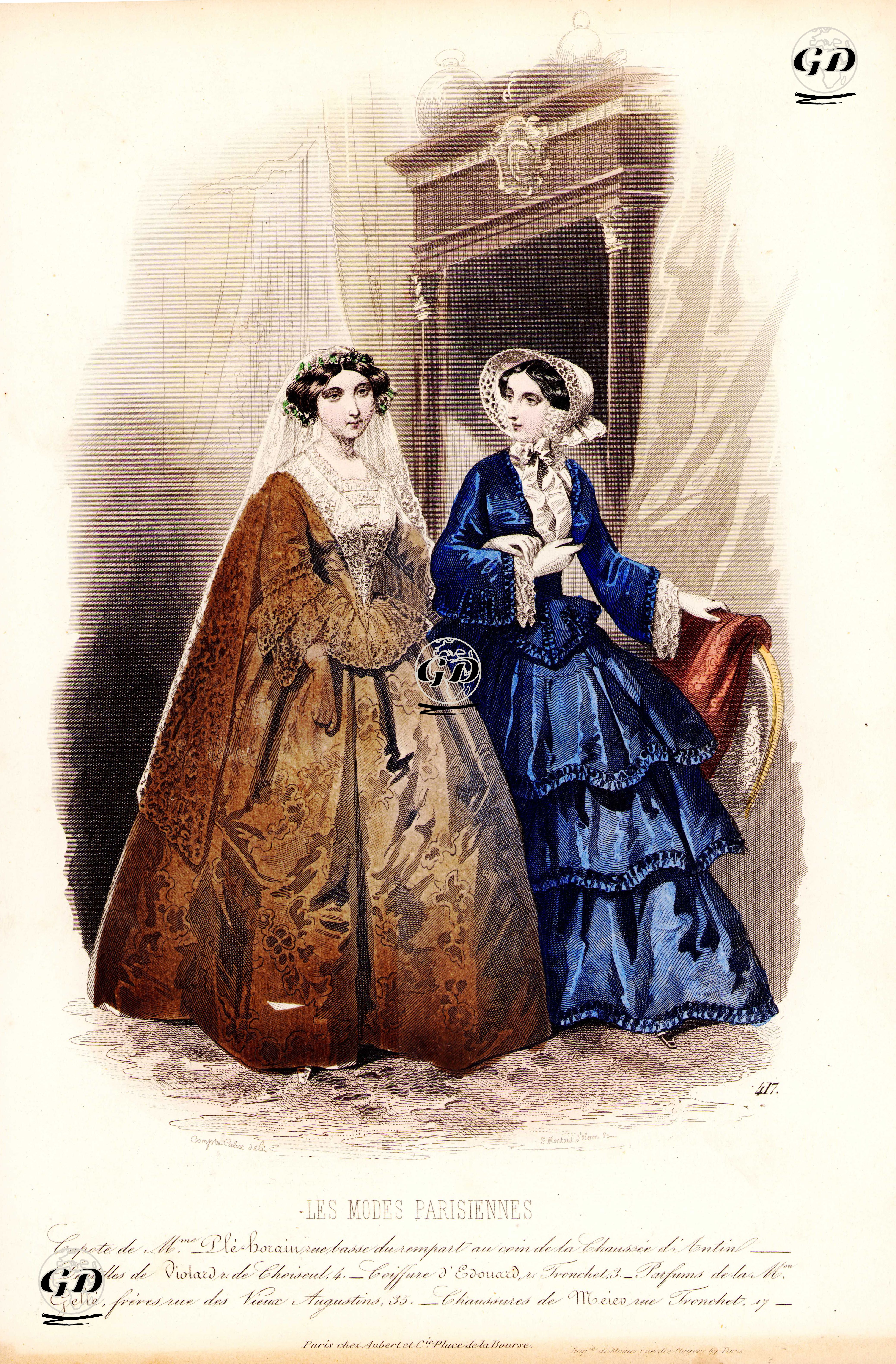 Les Modes Parisiennes, No.417 - François Claudius Compte-Calix (1813-1880) - 1850