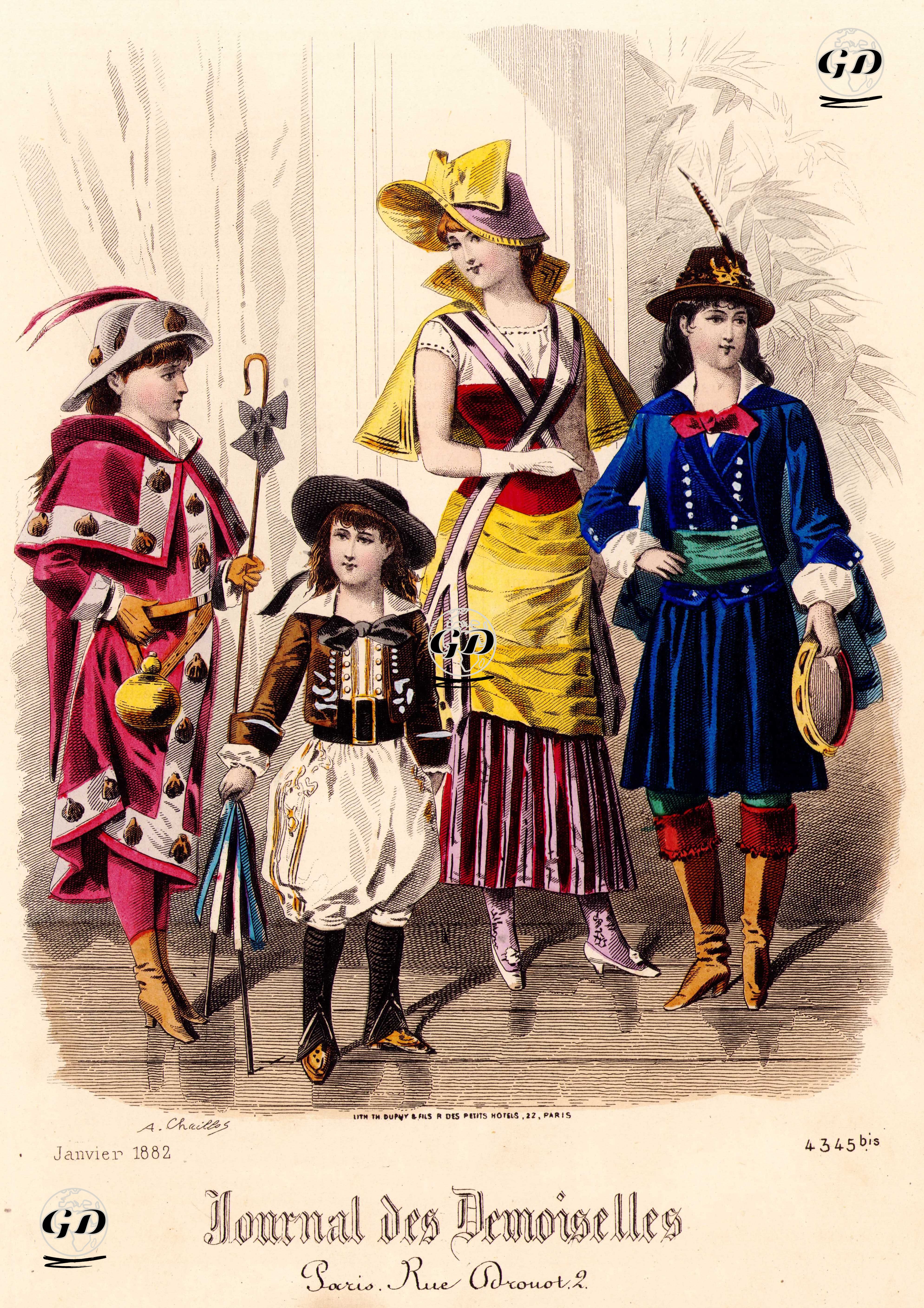 Journal des Demoiselles, Ocak 1882 - A.Chaillot - 1882