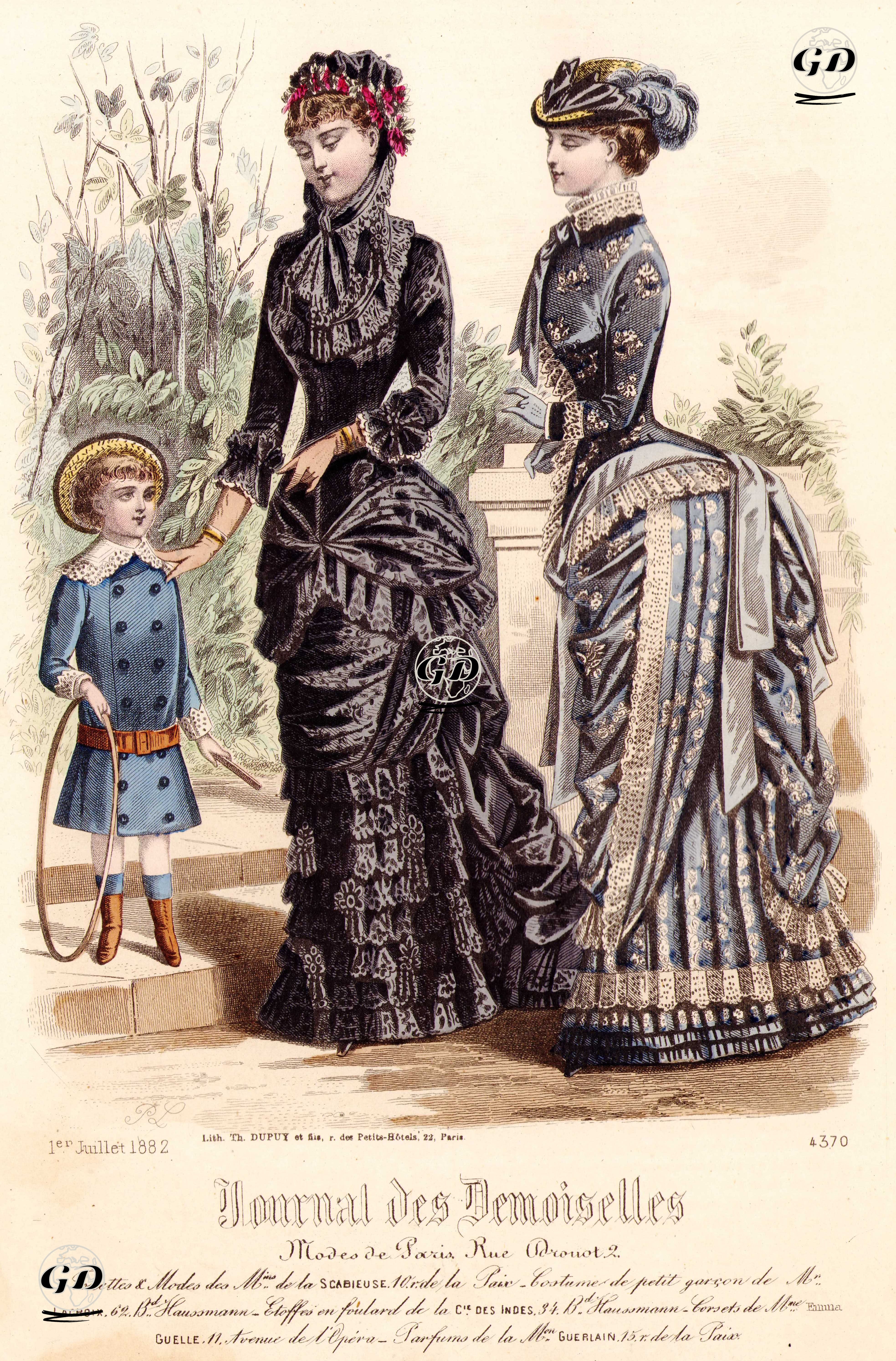 Journal des Demoiselles, 1 Temmuz 1882 - Paul Lacouriere - 1882