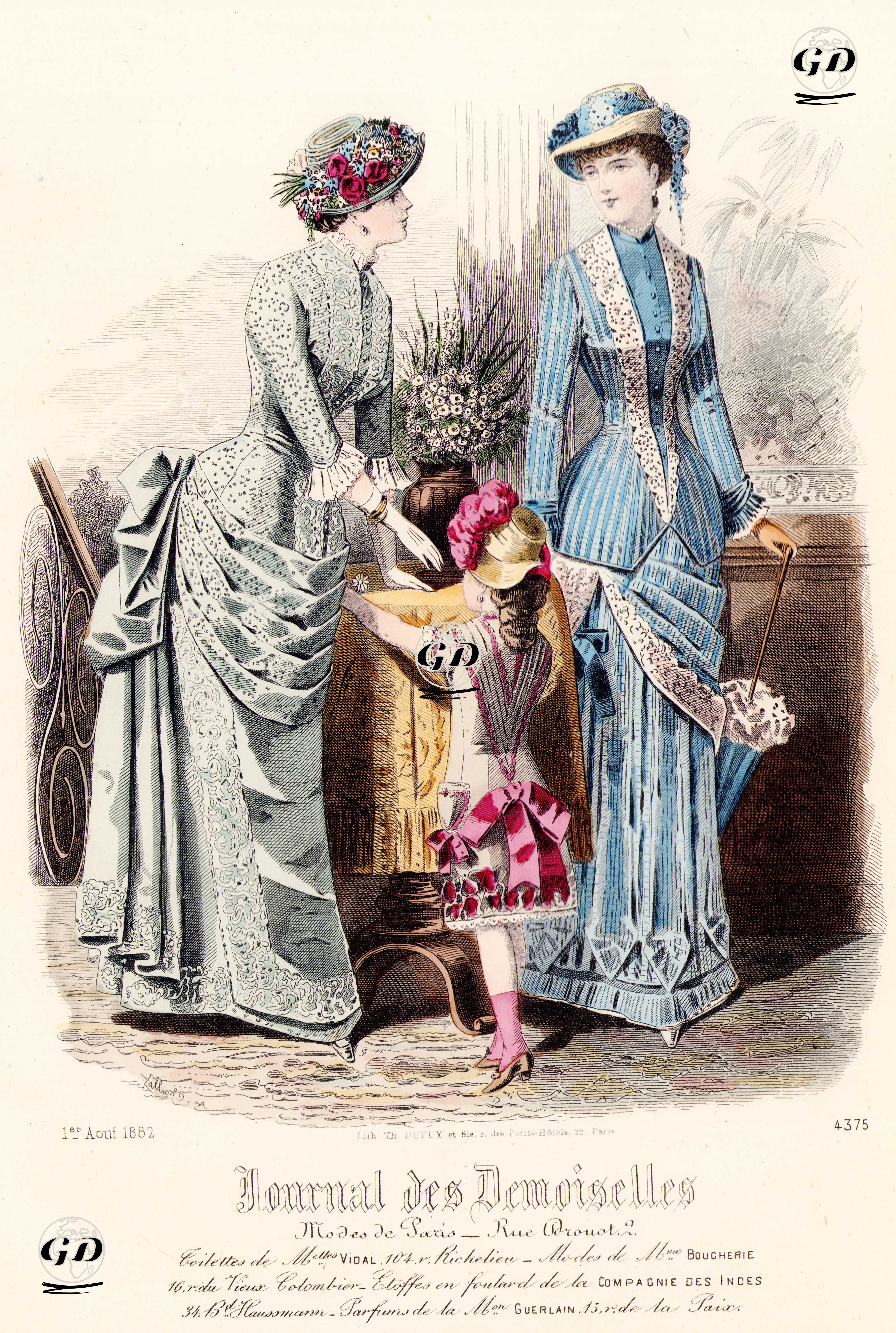 Journal des Demoiselles, 1 Ağustos 1882 - Paul Lacouriere - 1882