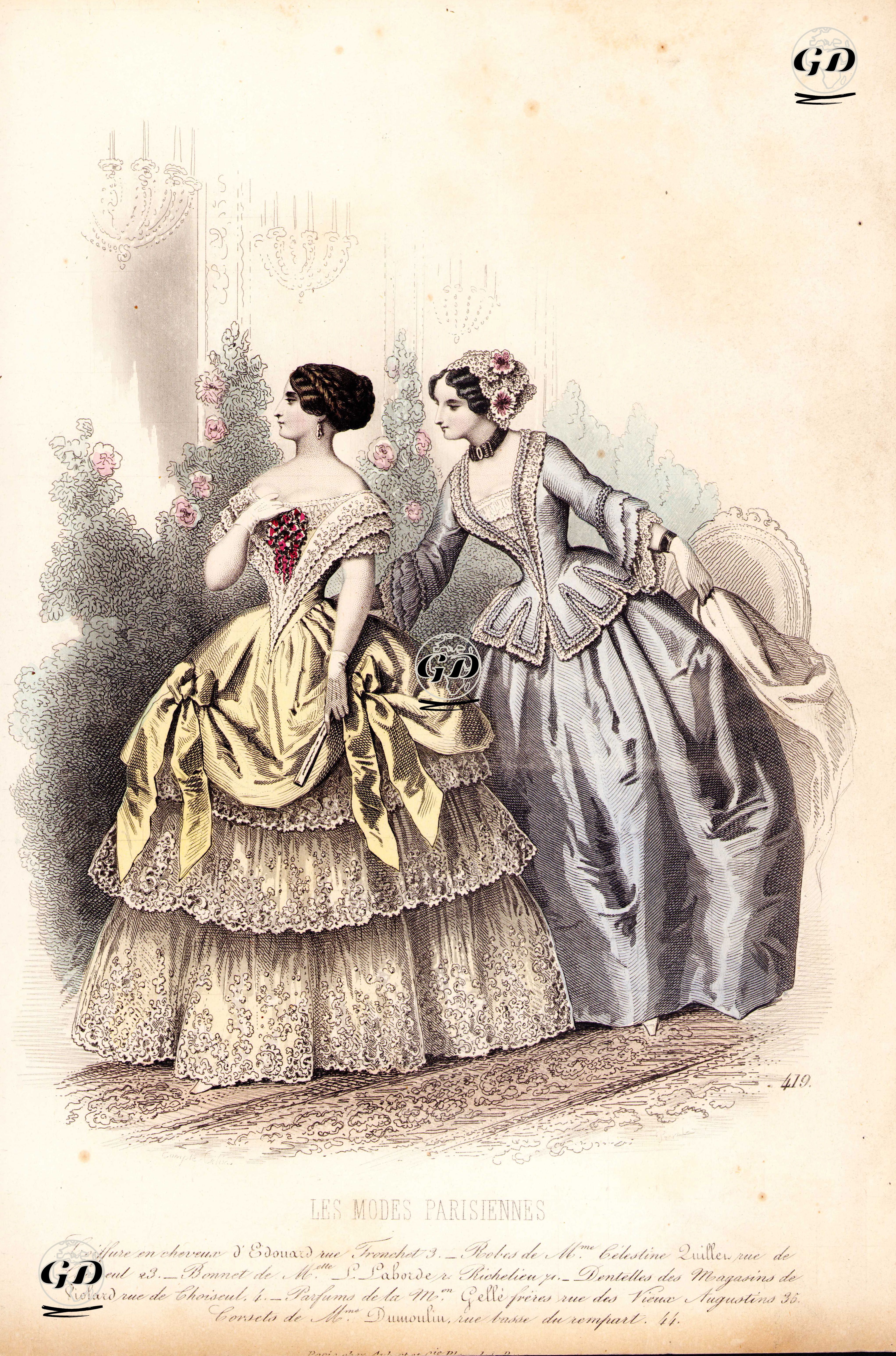 Les Modes Parisiennes, No.419 -  - 1850