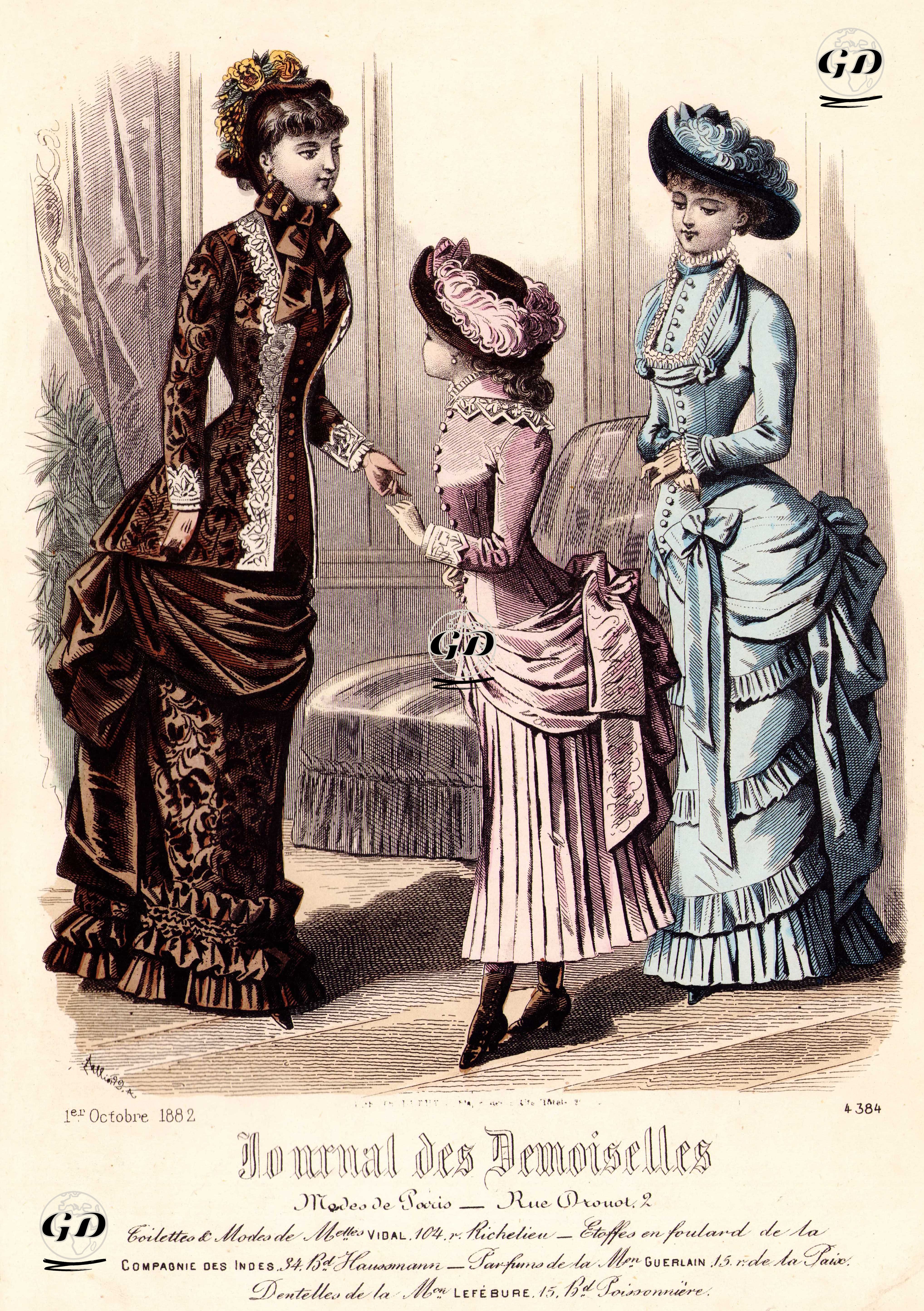 Journal des Demoiselles, 1 Ekim 1882 - A.Chaillot - 1882