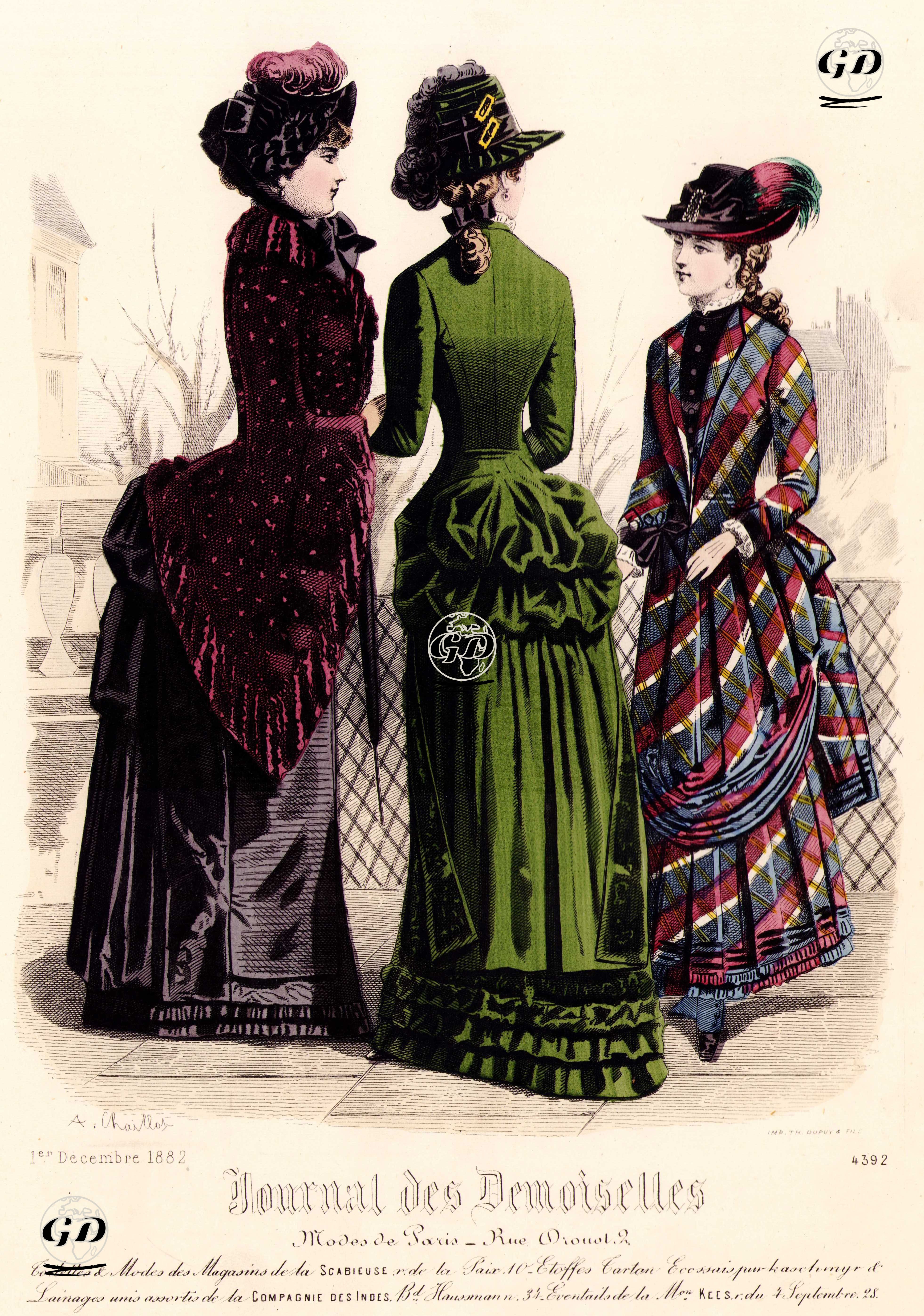 Journal des Demoiselles, 1er Decembre 1882 - A.Chaillot - 1882