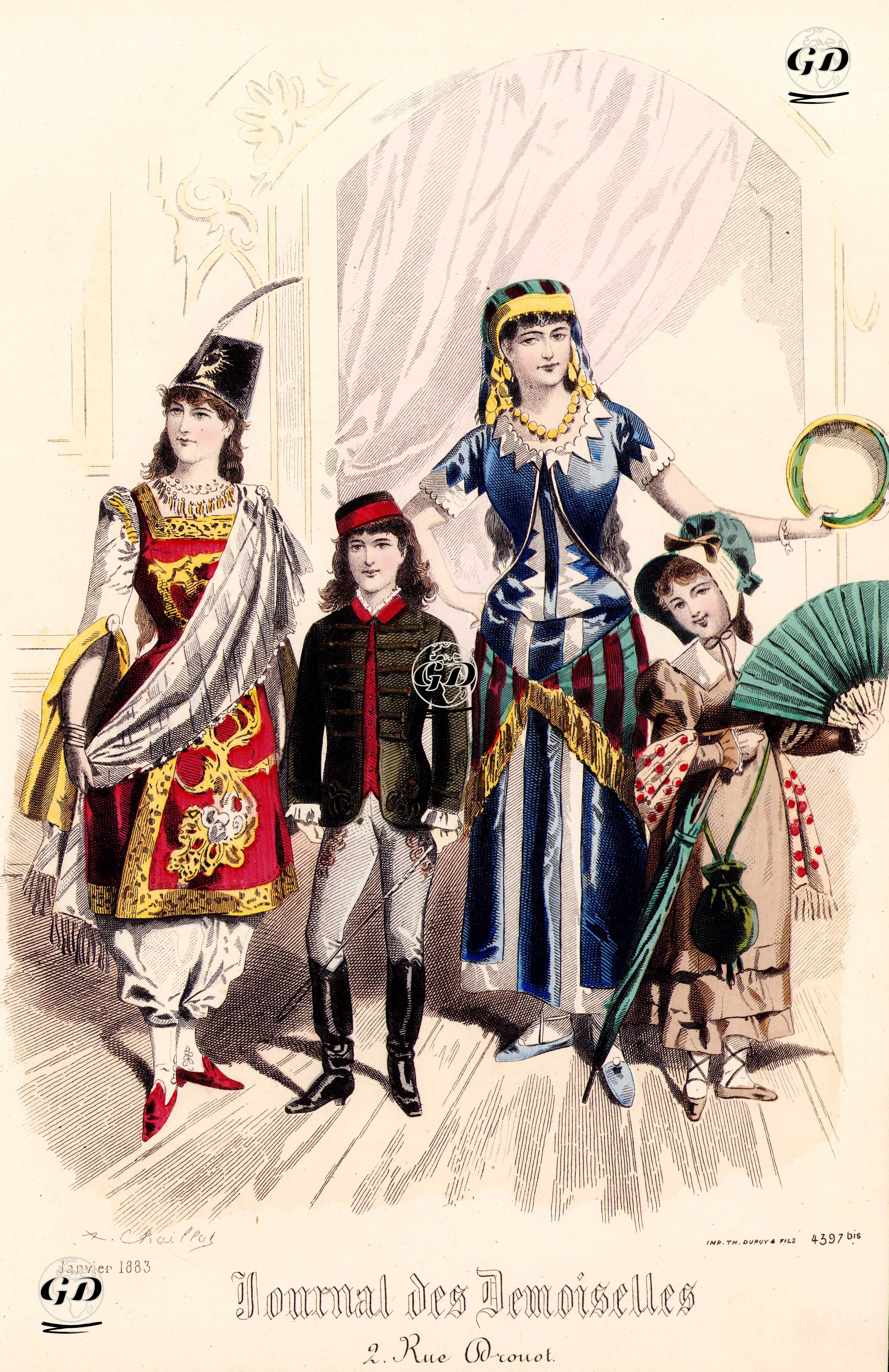 Journal des Demoiselles, Janvier 1883 - A.Chaillot - 1883
