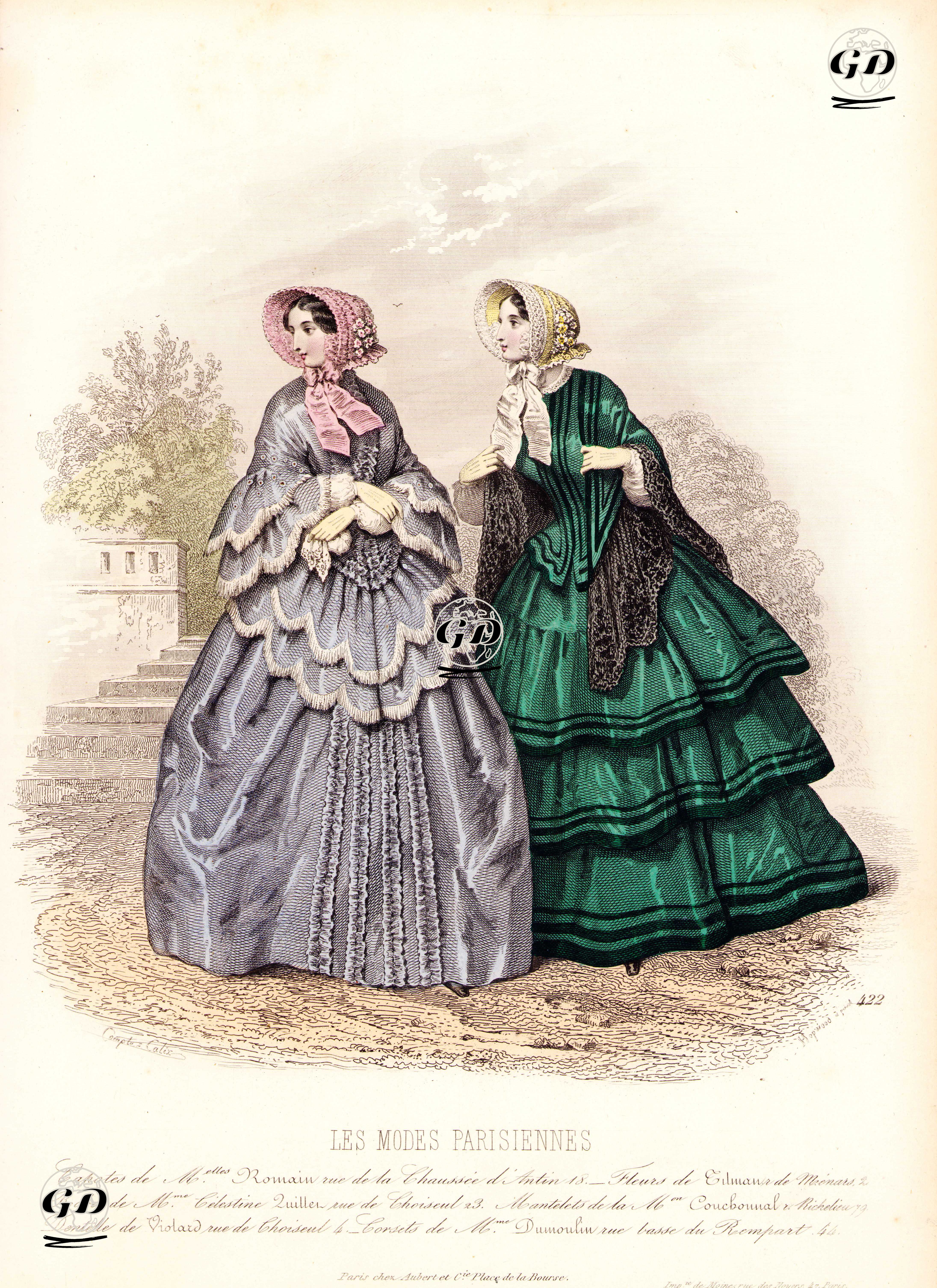 Les Modes Parisiennes, No.422 - François Claudius Compte-Calix (1813-1880) - 1850