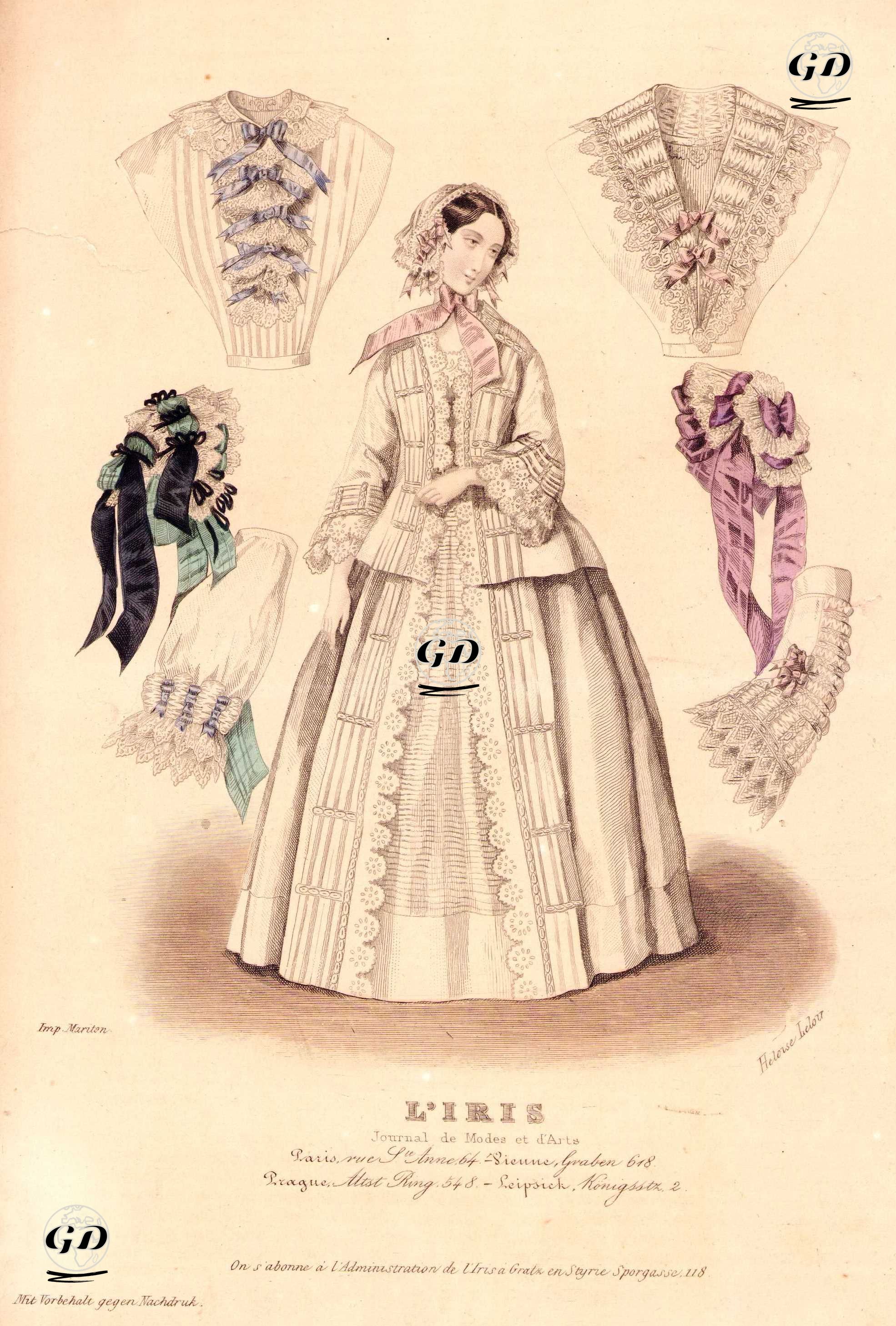 L’İris Moda Dergisi, Elbise ve Aksesuar Detayları -  - 1850's