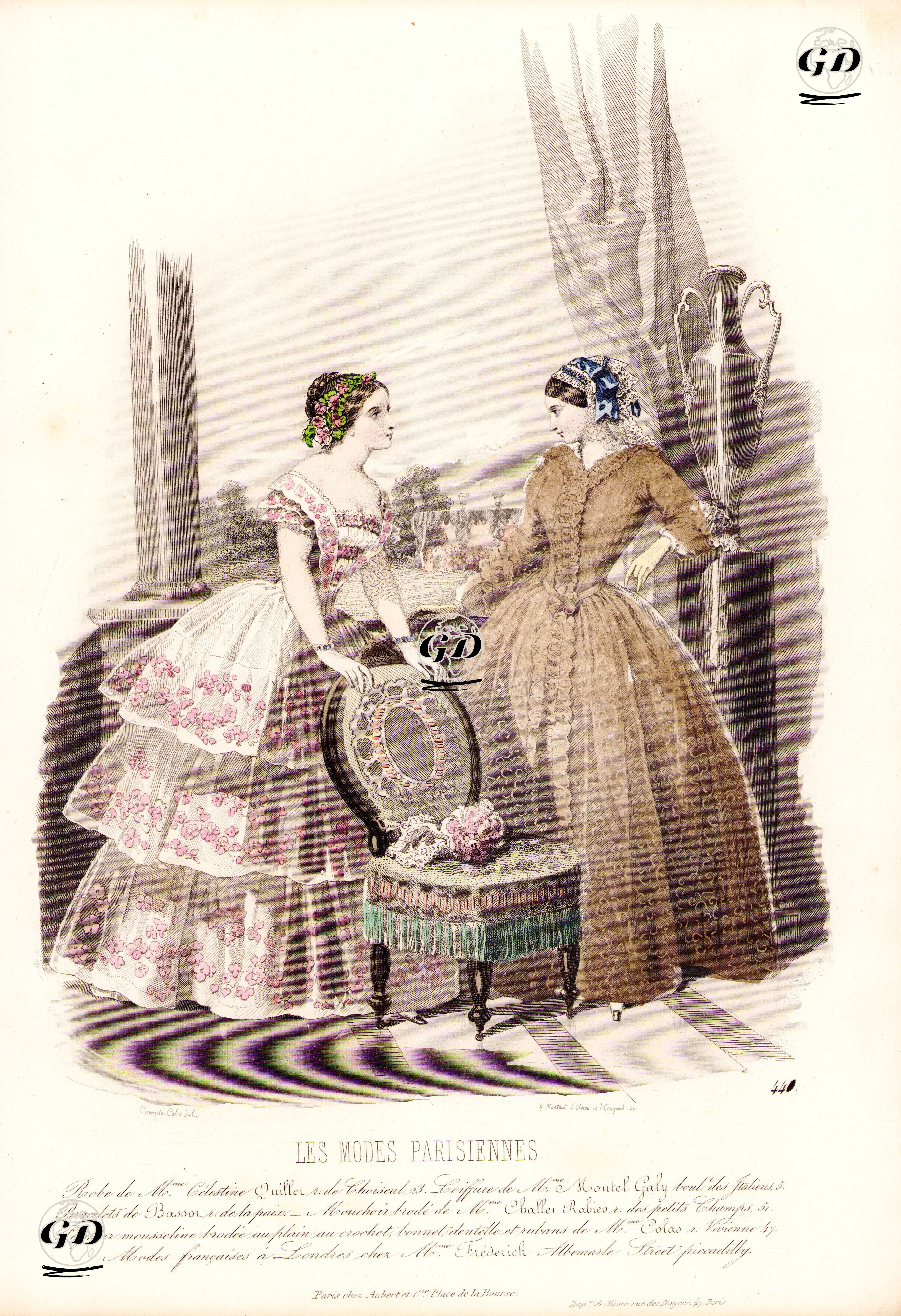 Les Modes Parisiennes, No.440 - François Claudius Compte-Calix (1813-1880) - 1851