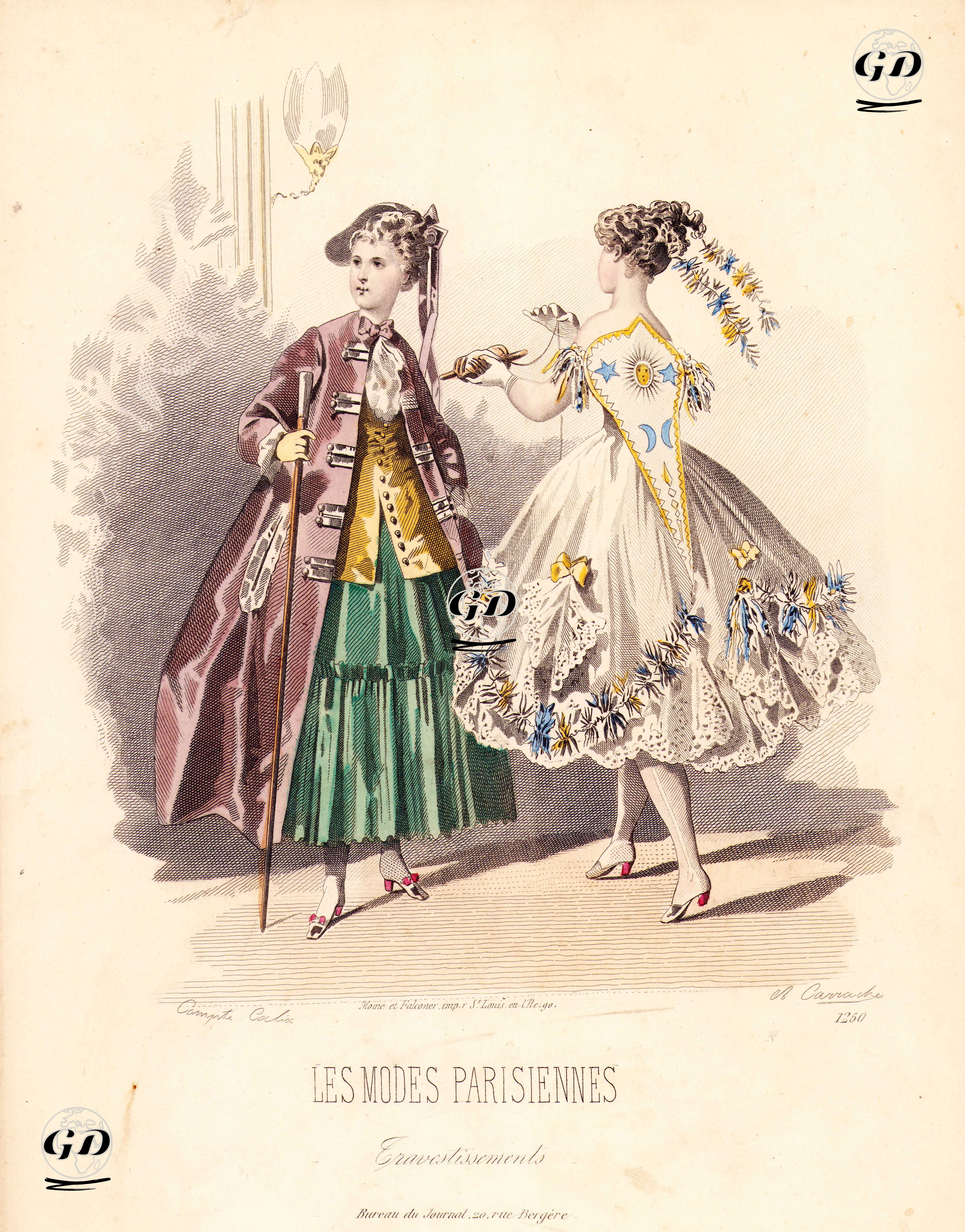 Les Modes Parisiennes, No.1250 - François Claudius Compte-Calix (1813-1880) - 1870's