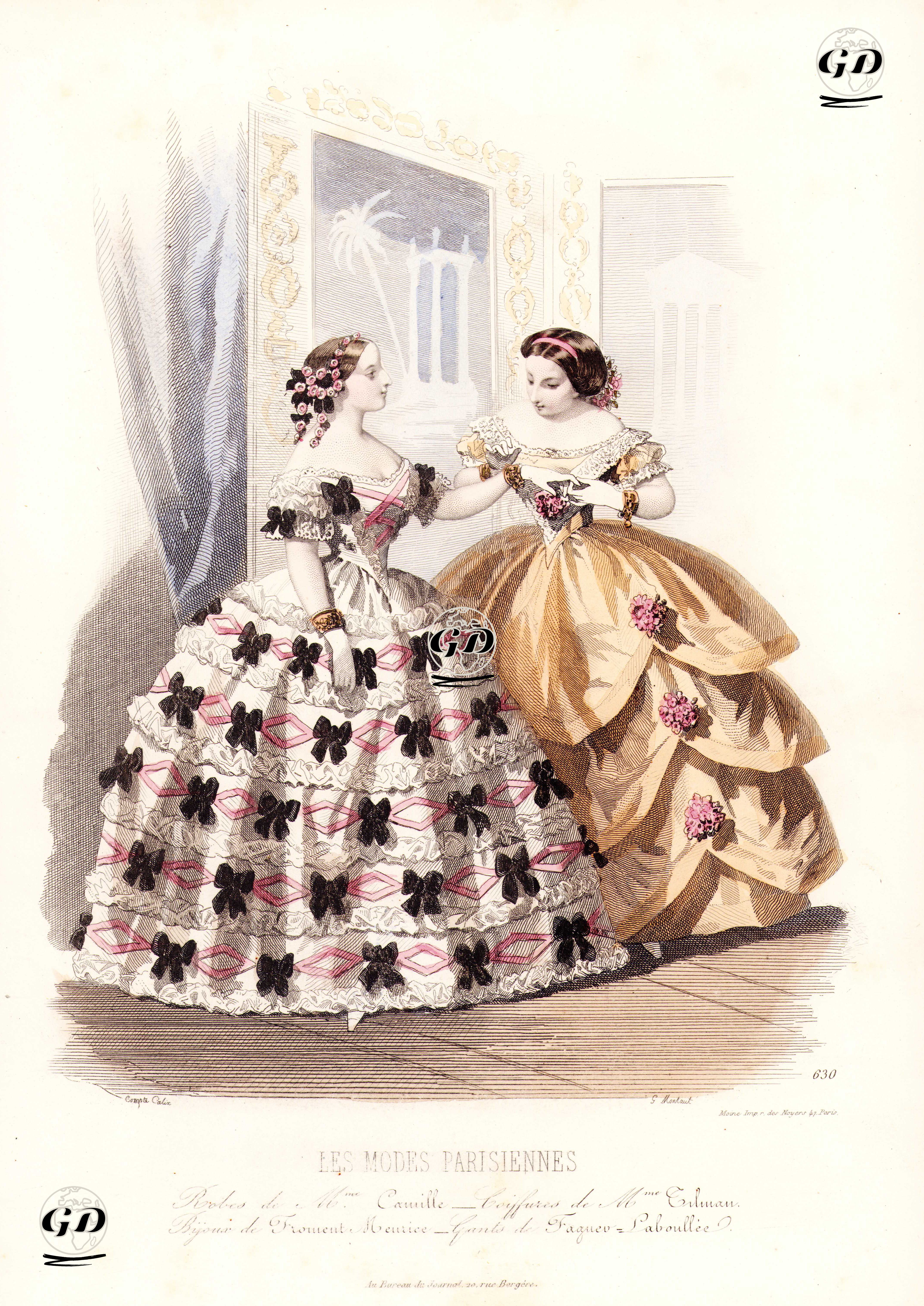 Les Modes Parisiennes, No.630 - François Claudius Compte-Calix (1813-1880) - 1855