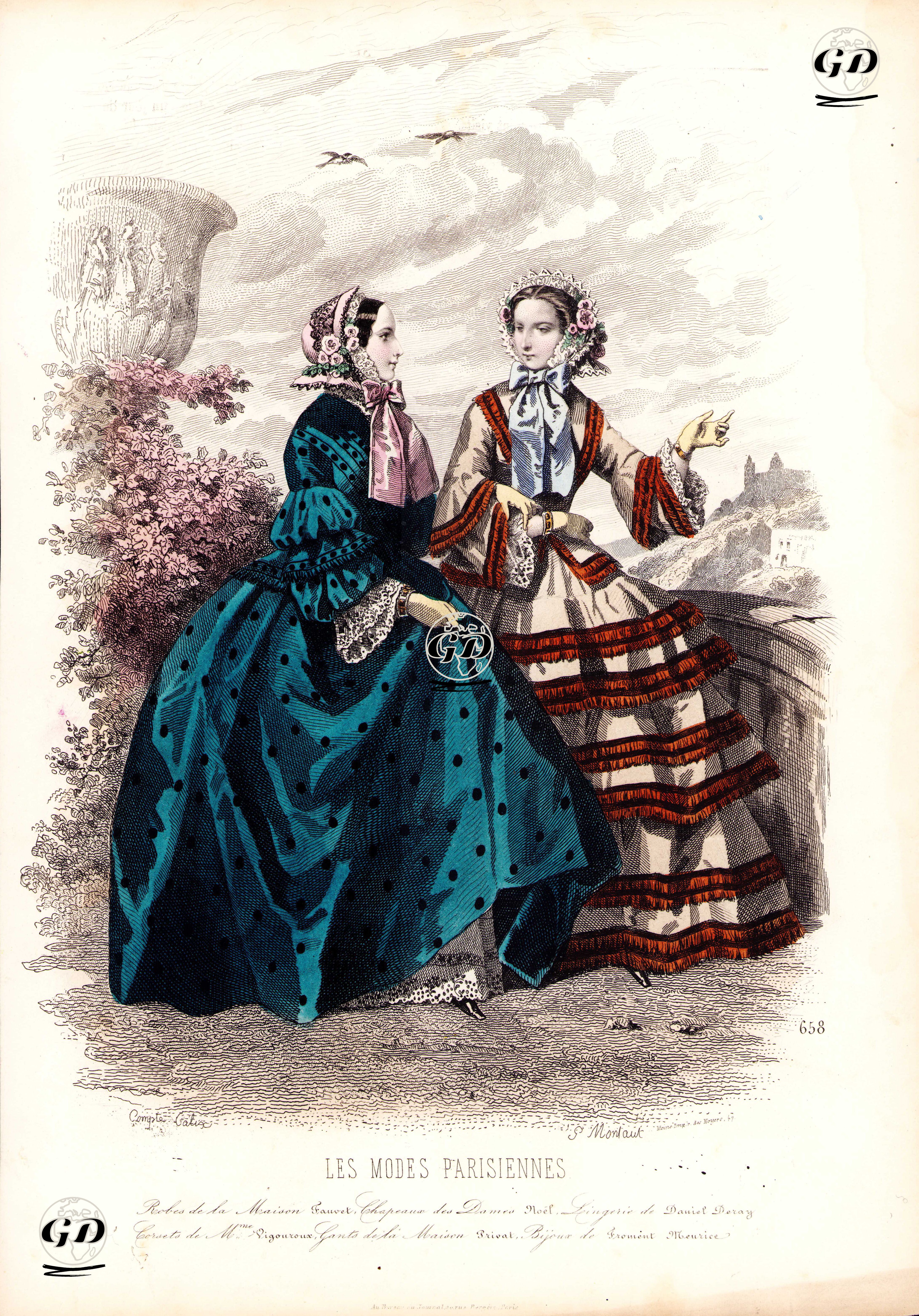 Les Modes Parisiennes, No.658 - François Claudius Compte-Calix (1813-1880) - 1855