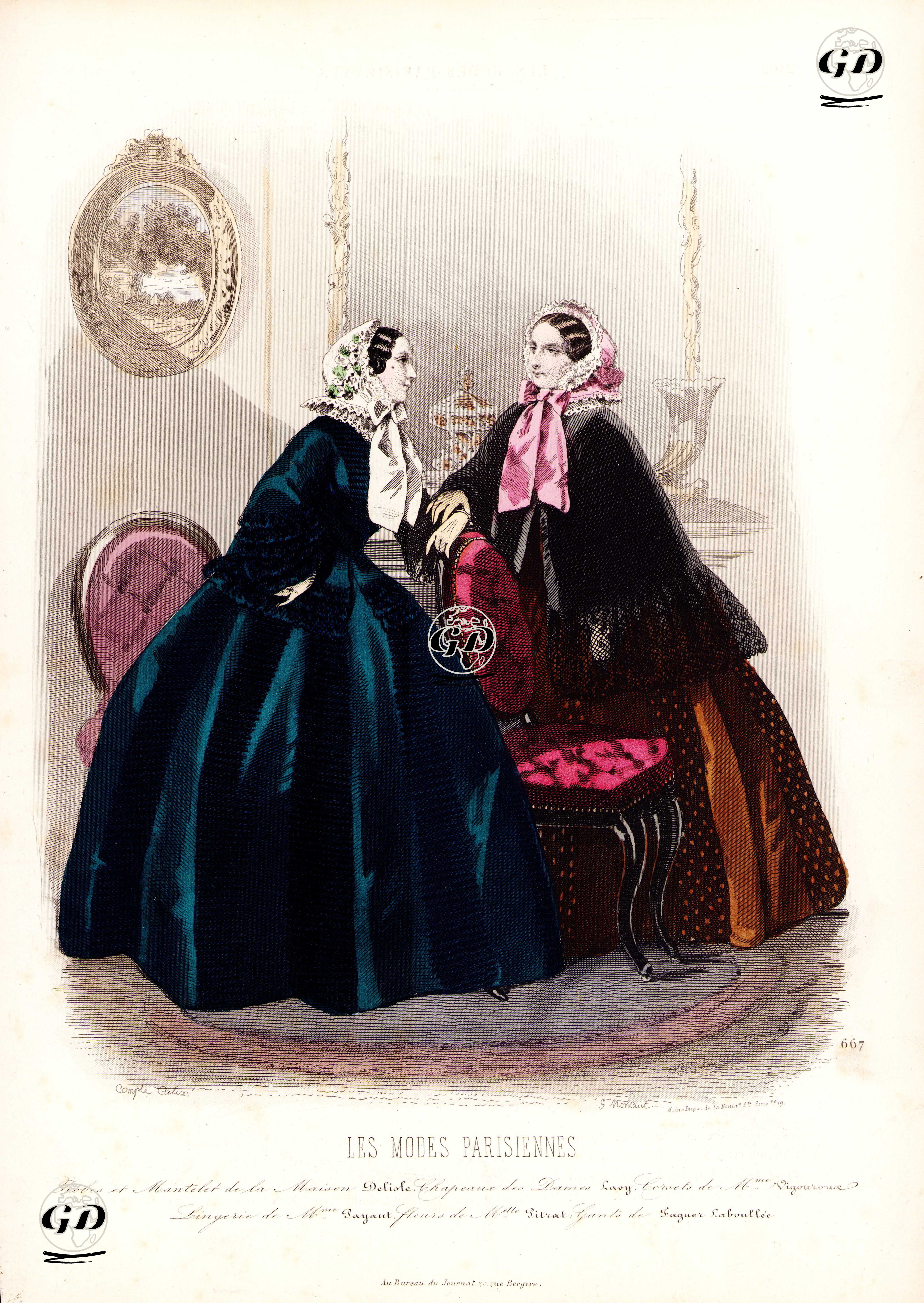 Les Modes Parisiennes, No.667 - François Claudius Compte-Calix (1813-1880) - 1856