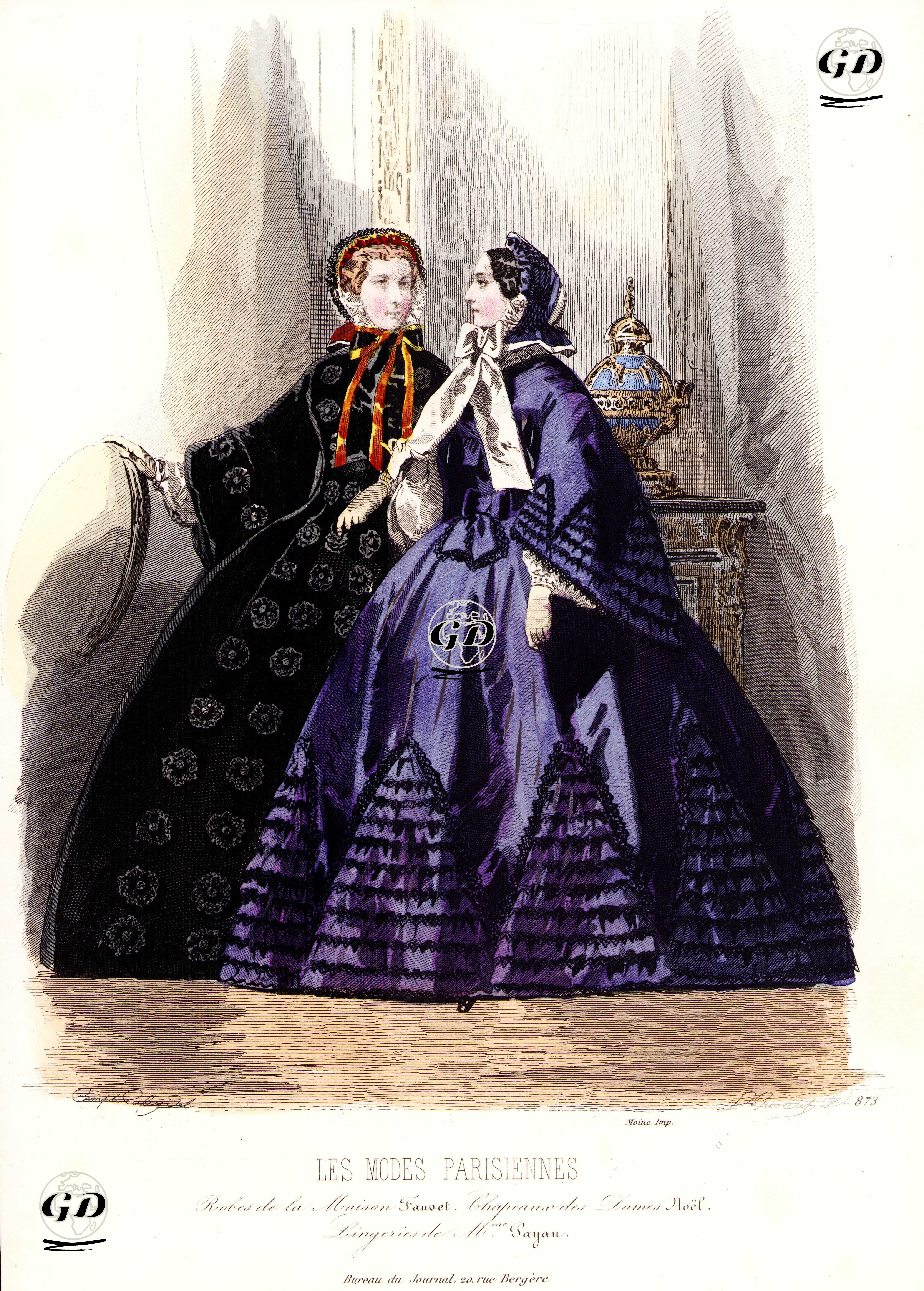 Les Modes Parisiennes, No.873 - François Claudius Compte-Calix (1813-1880) - 1859