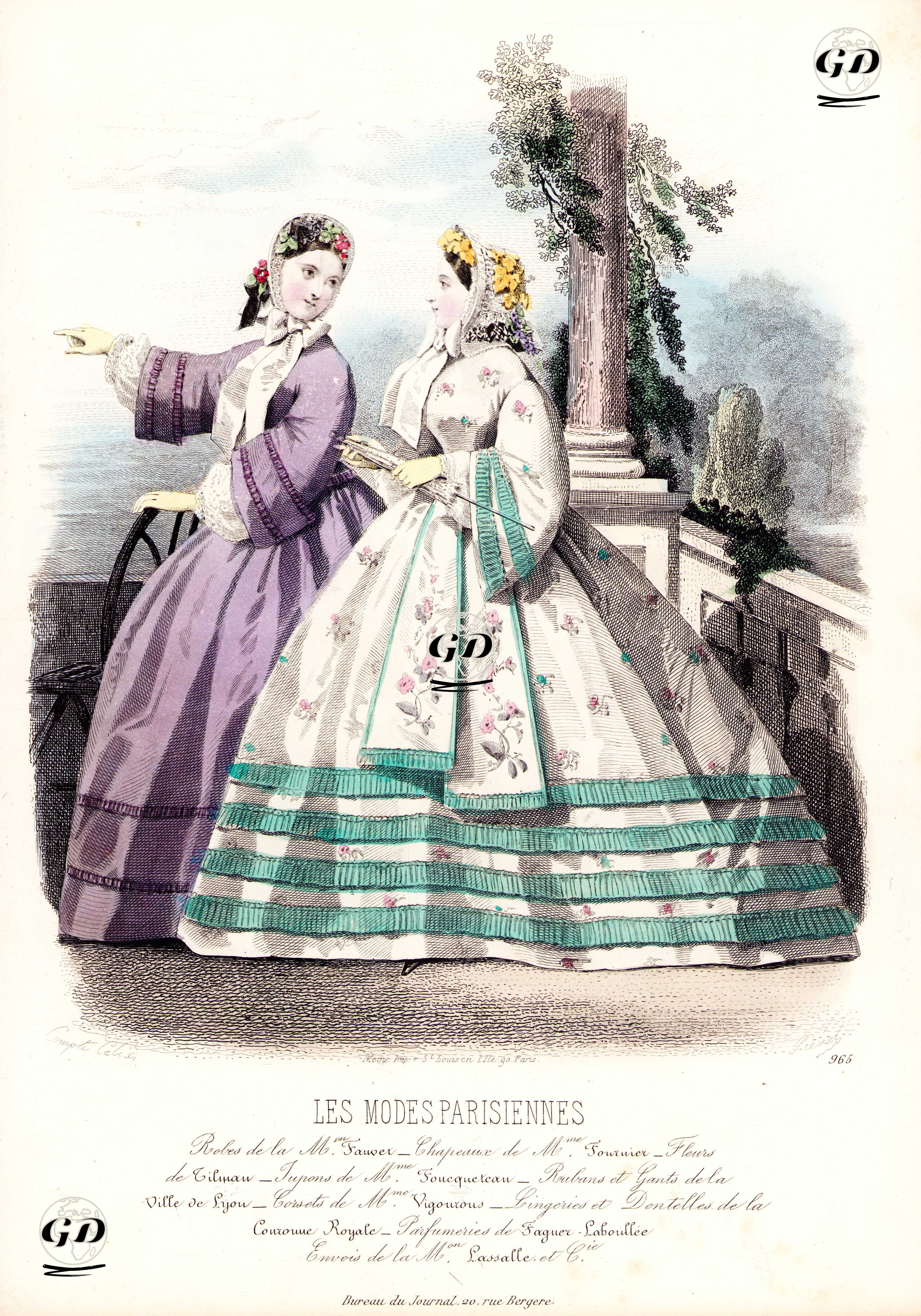 Les Modes Parisiennes, No.965 - François Claudius Compte-Calix (1813-1880) - 1866