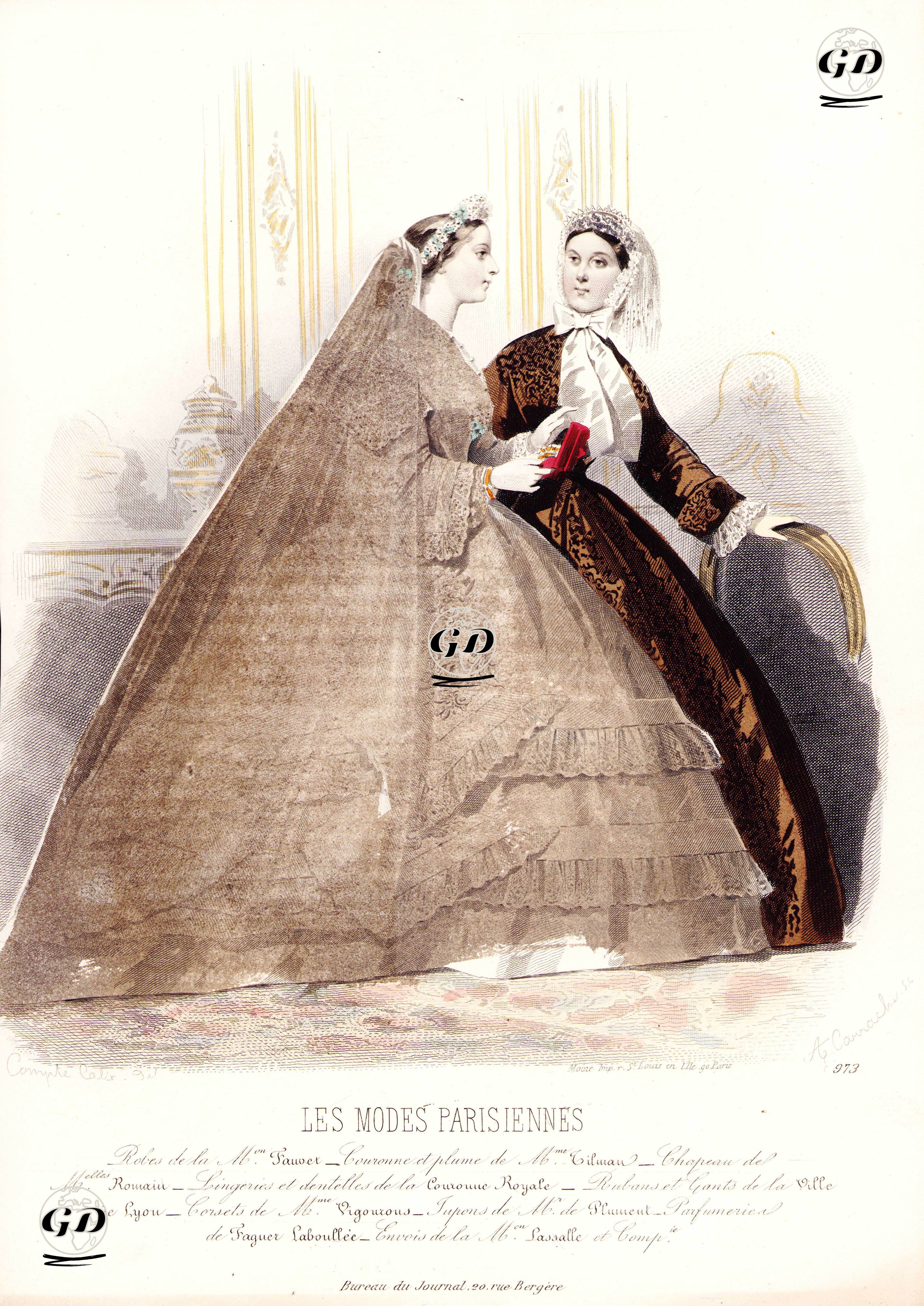 Les Modes Parisiennes, No.973 - François Claudius Compte-Calix (1813-1880) - 1866