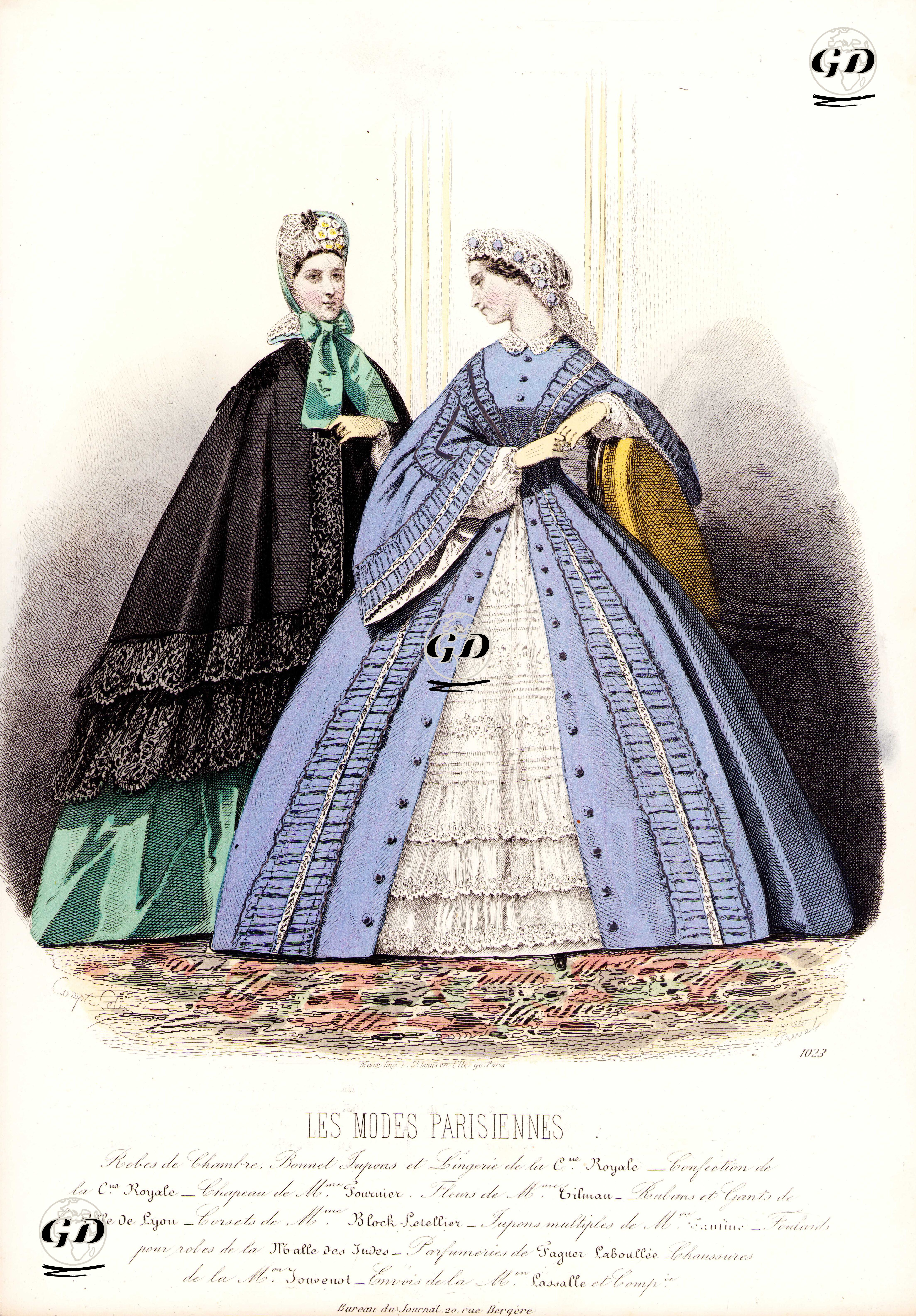 Les Modes Parisiennes, No.1023 - François Claudius Compte-Calix (1813-1880) - 1870's