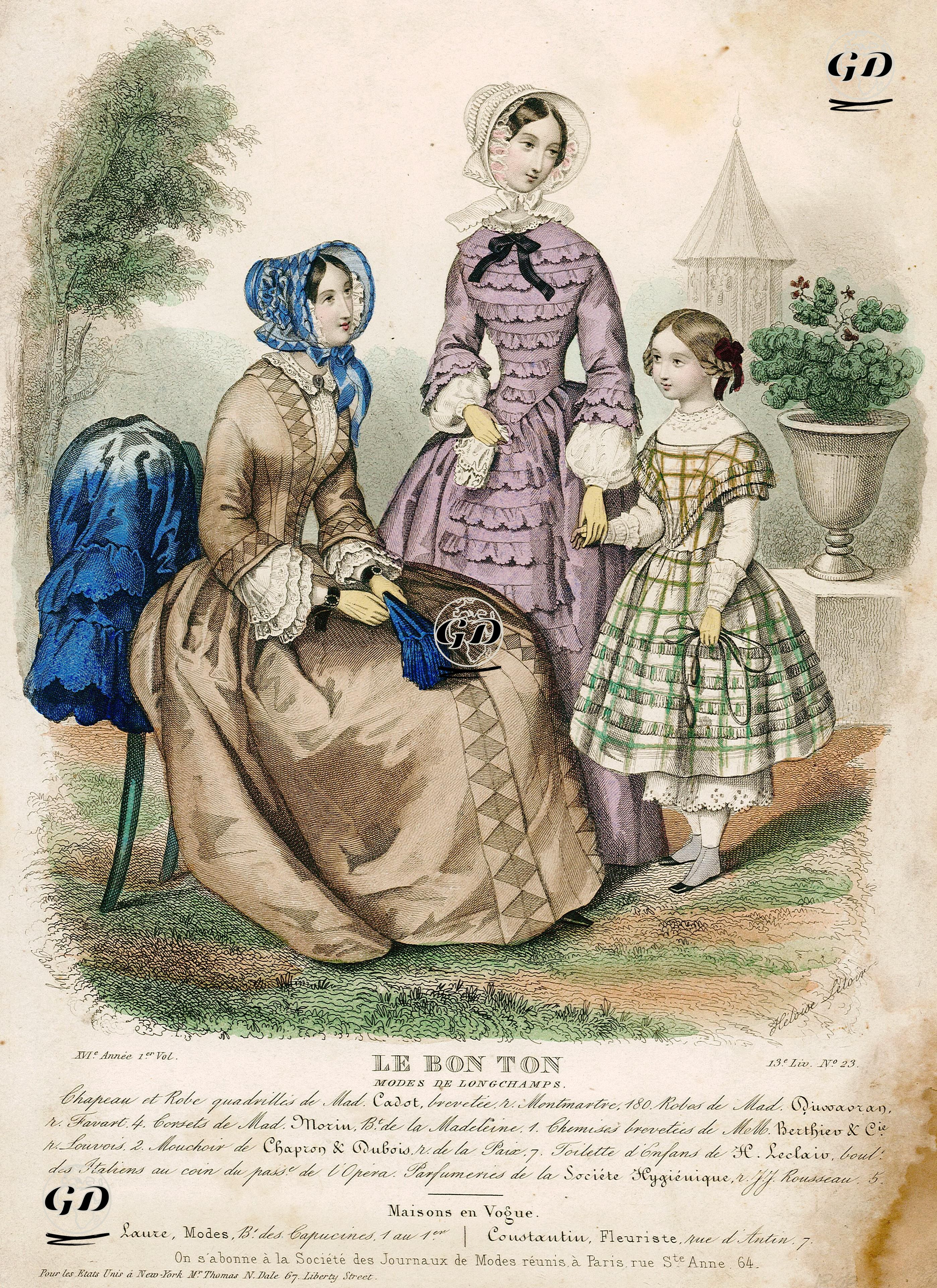 Le Bon Ton, Modes De Longchamps - Boilly - 1849