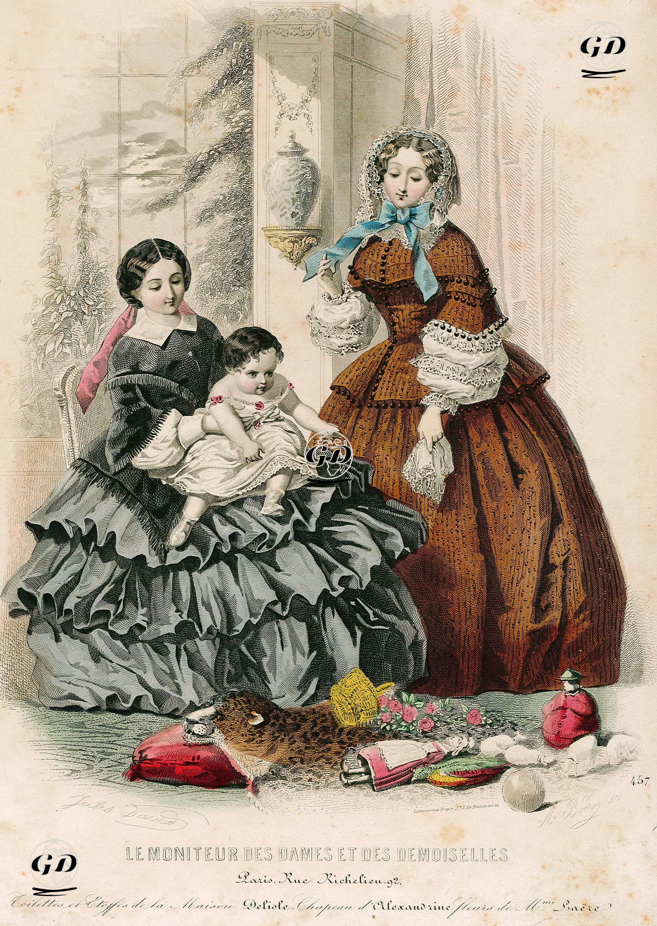 Le Moniteur Des Dames Et Des Demoiselles No.457 - A.Bodin - 1850's