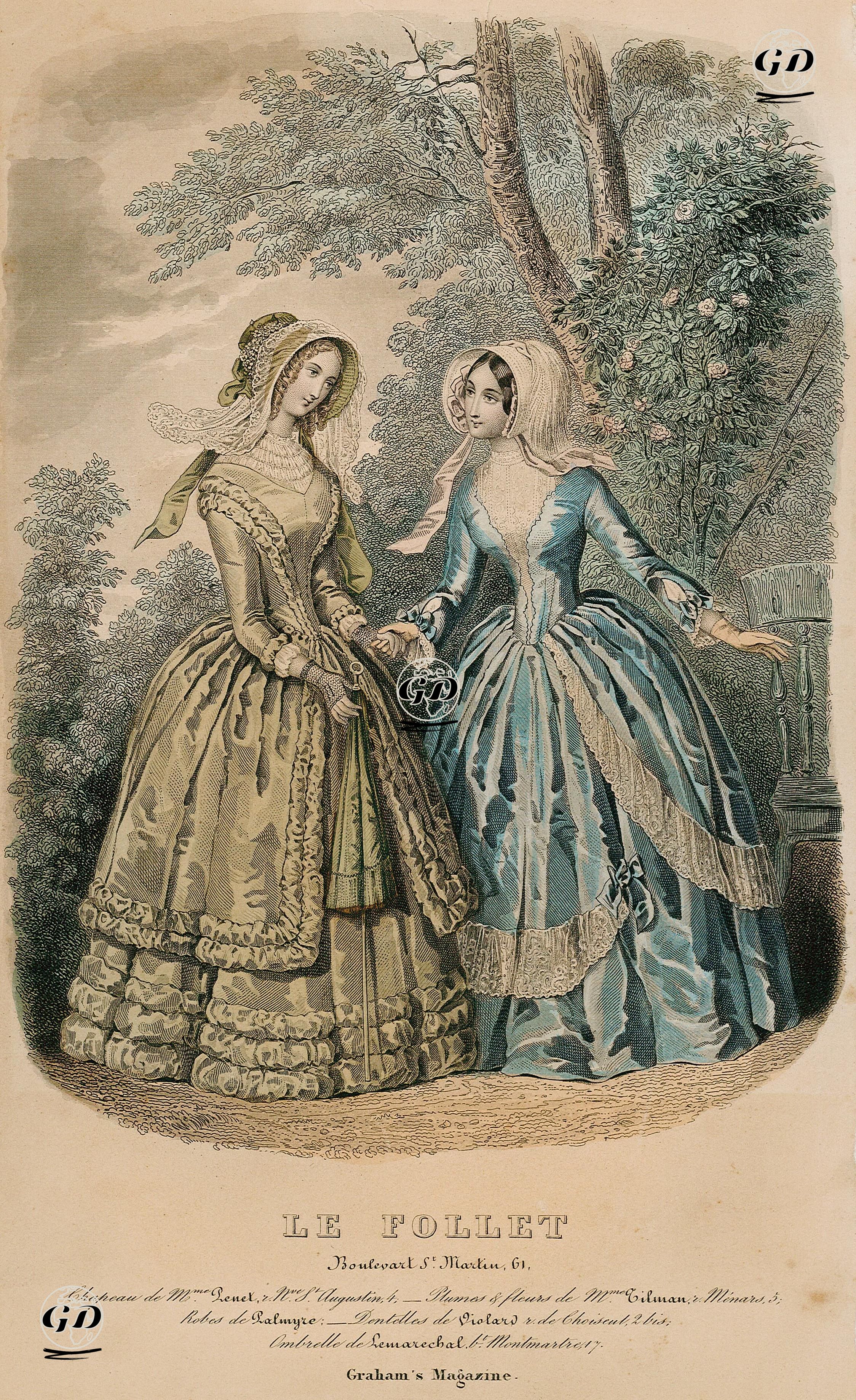 Le Follet, Graham’s Magazine -  - 1840's