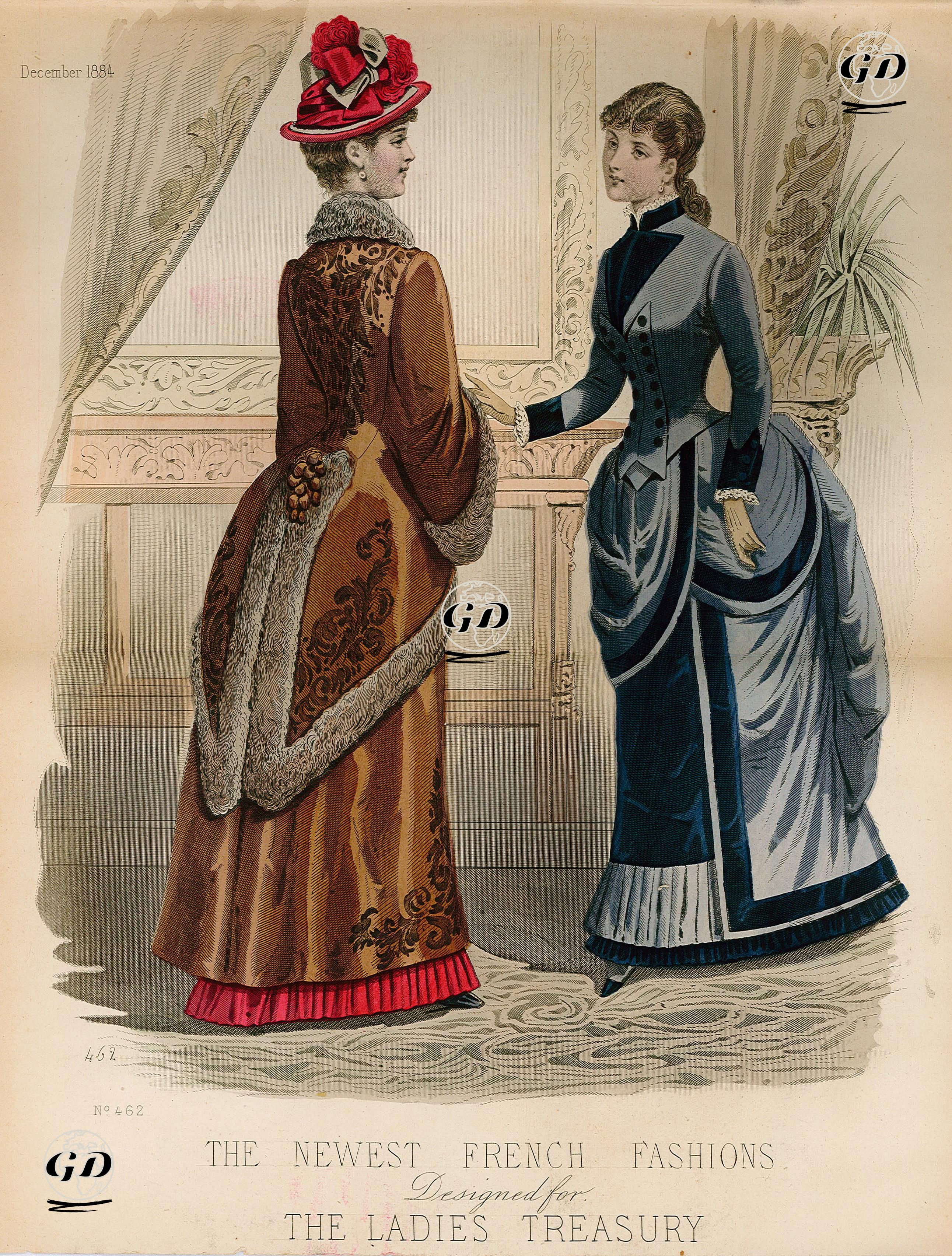 The Ladies Treasury İçin Tasarlanmış En Yeni Fransız Modası, No.462, Aralık 1884 -  - 1884