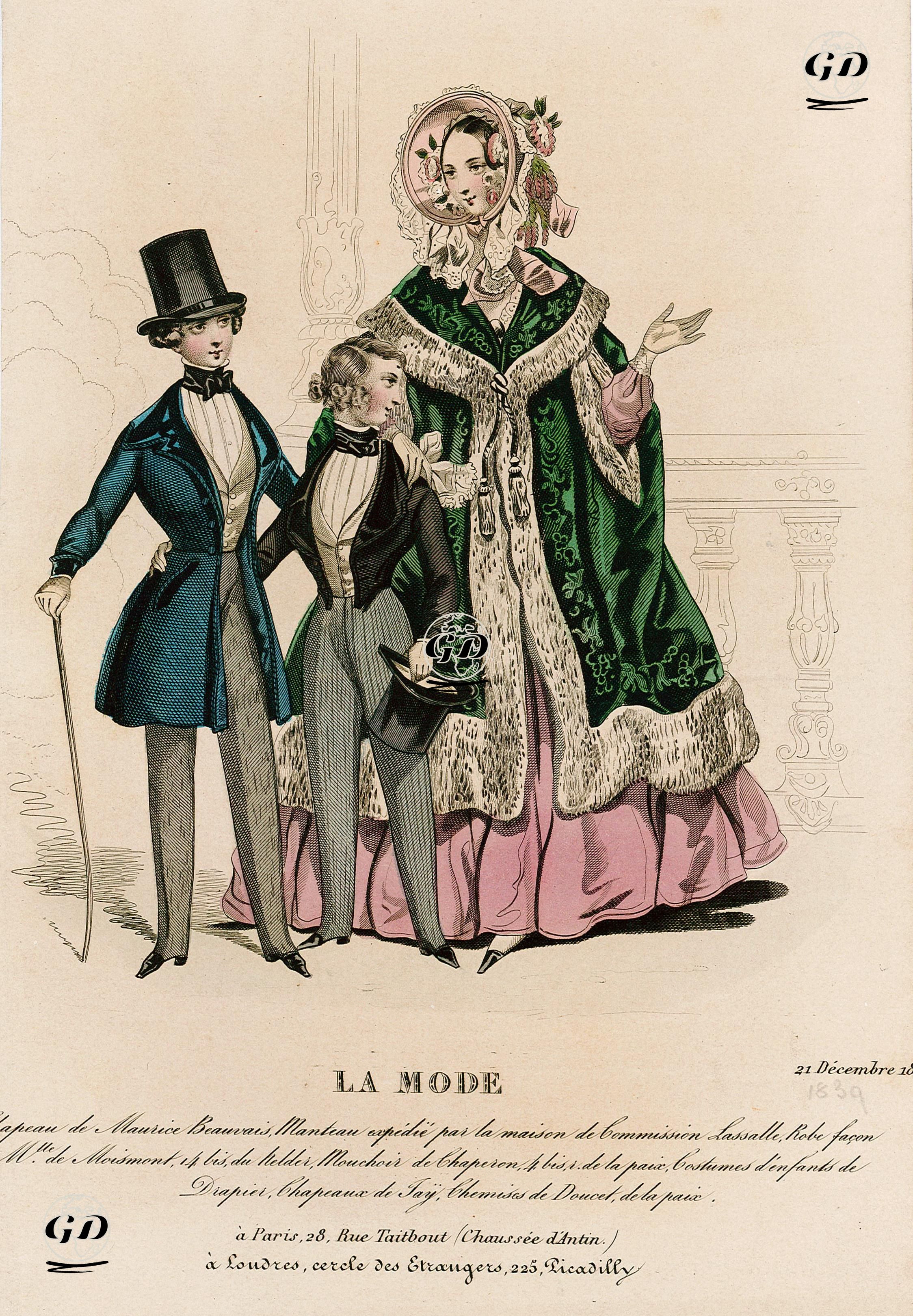 La Mode, 21 Aralık 1839 -  - 1839