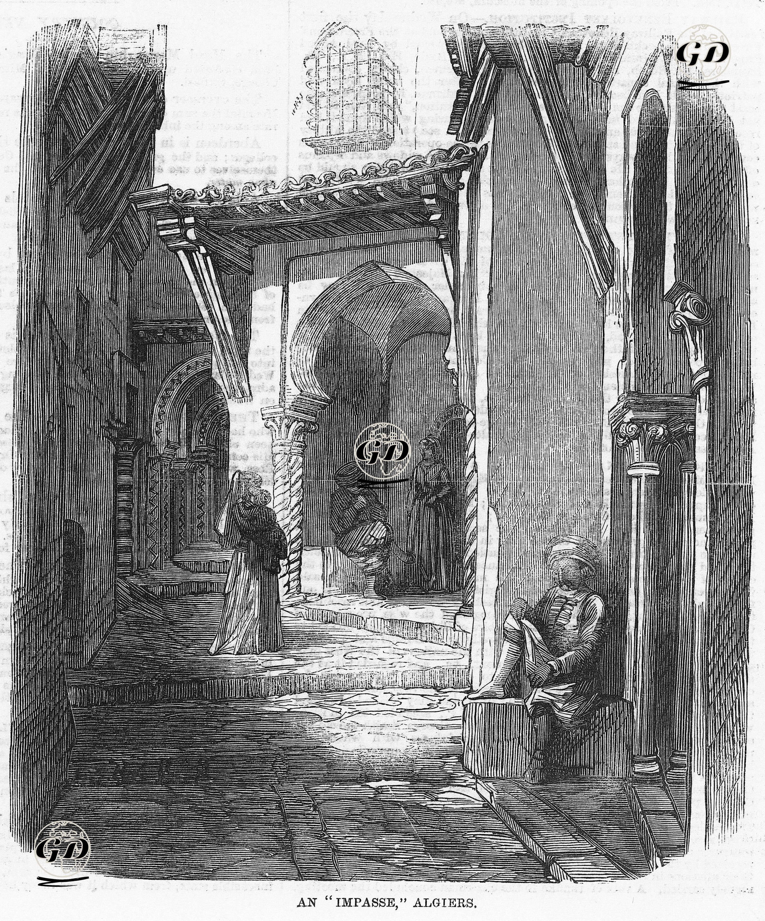 Cezayir'de Bir Çıkmaz Sokak -  - 1859