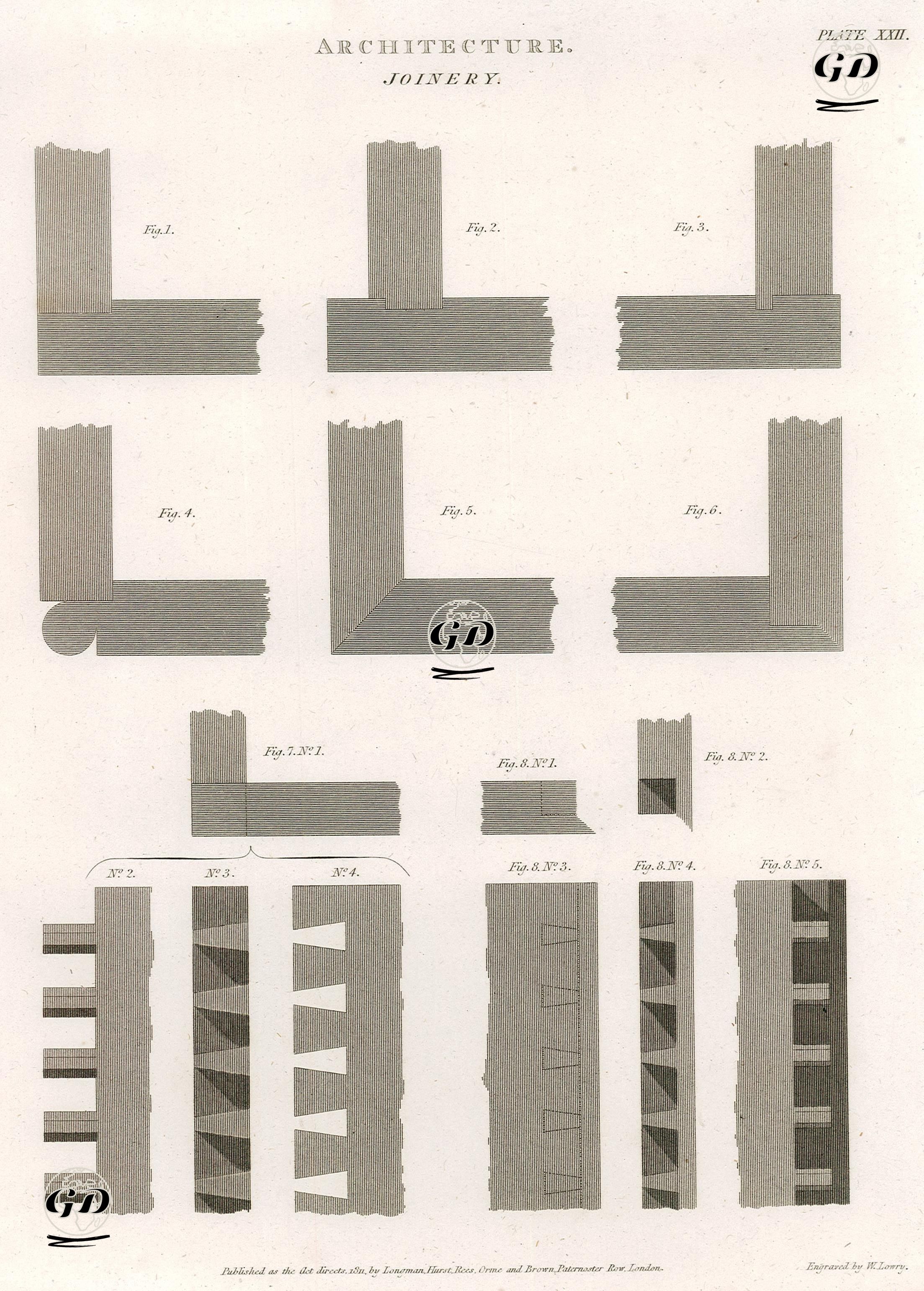 Mimari, Marangozluk, Plate XXII. -  - 1811