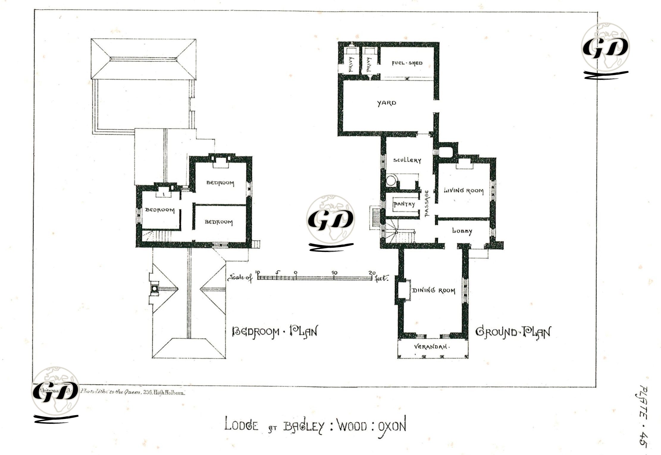 Lodge At Bagley, Wood, Oxon, Plate 45 -  - 1870