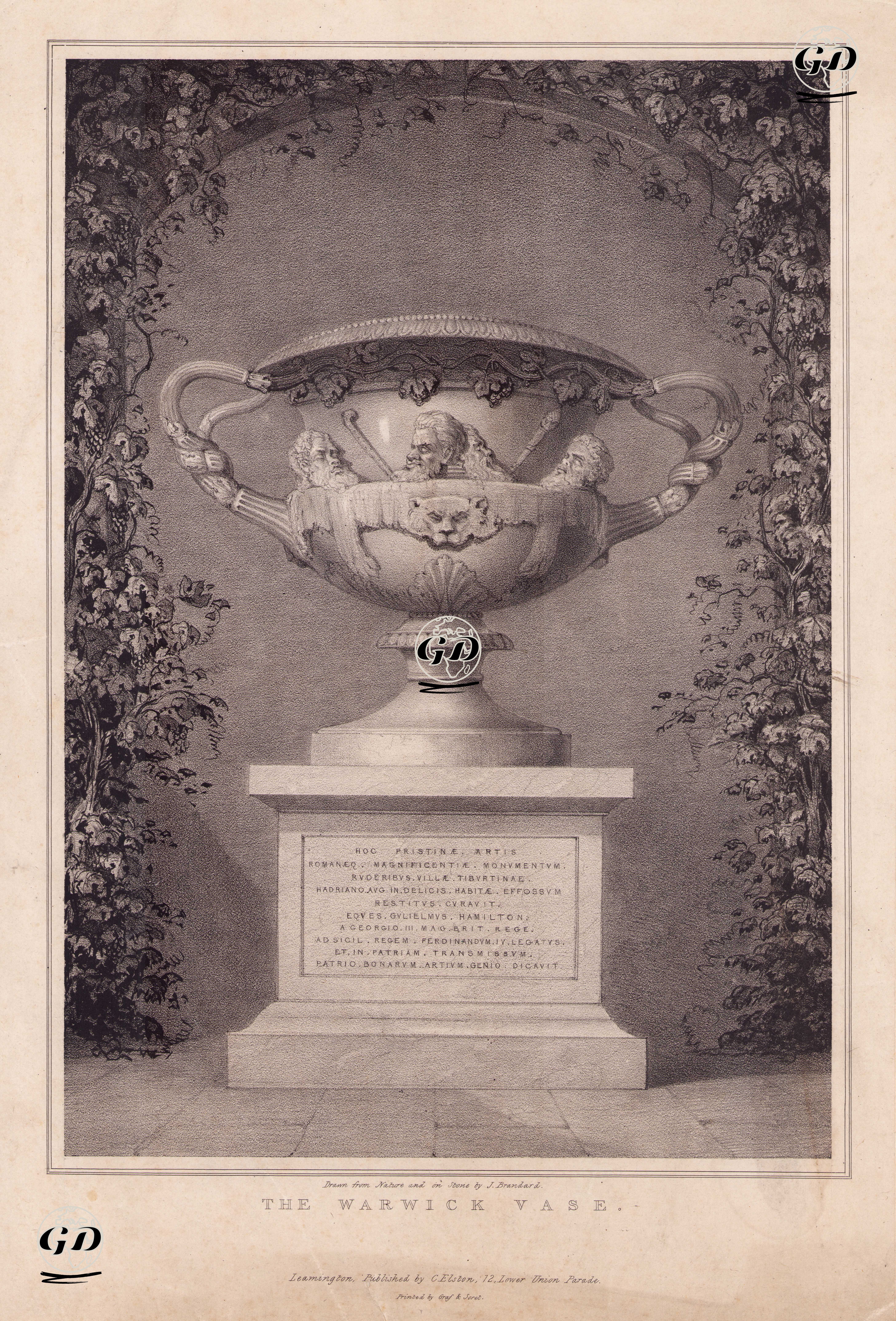 The Warwick Vase -  - 1840's-1850's