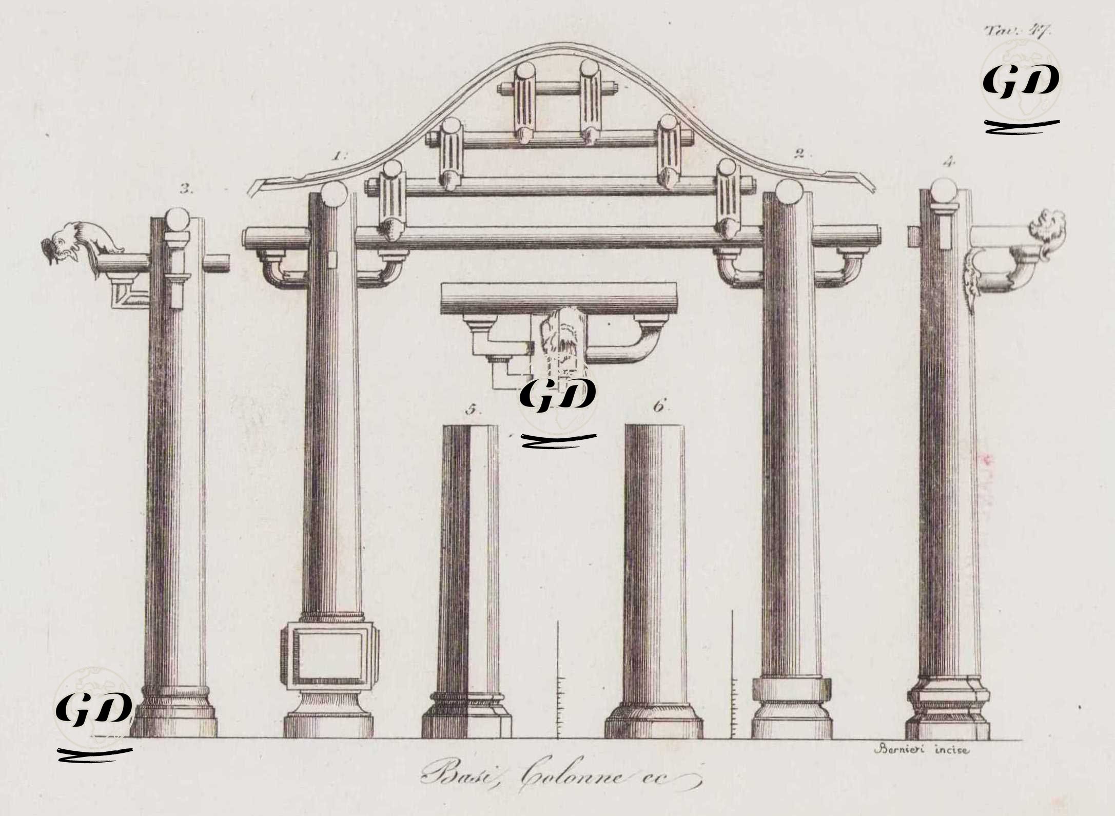 Çin Mimarisinde Kullanılan Kaide ve Sütunlar, Resim 47. -  - 1820's-1840's