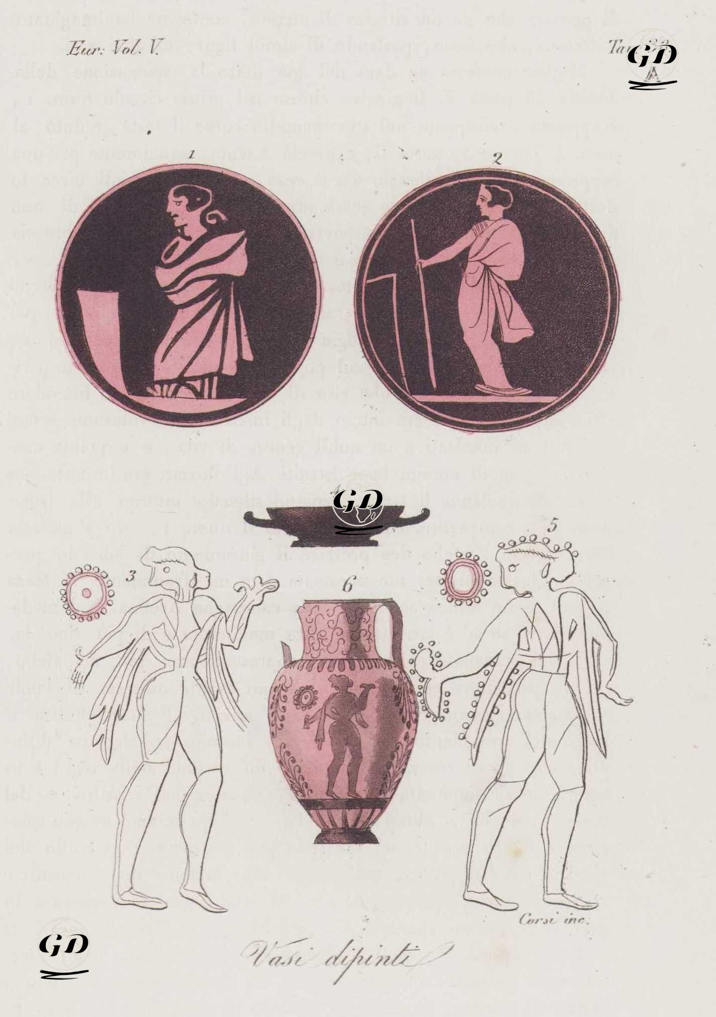Etrüsk Vazoları ve Vazo Boyamaları, Avrupa.Cilt V. Resim 38. -  - 1820's-1840's