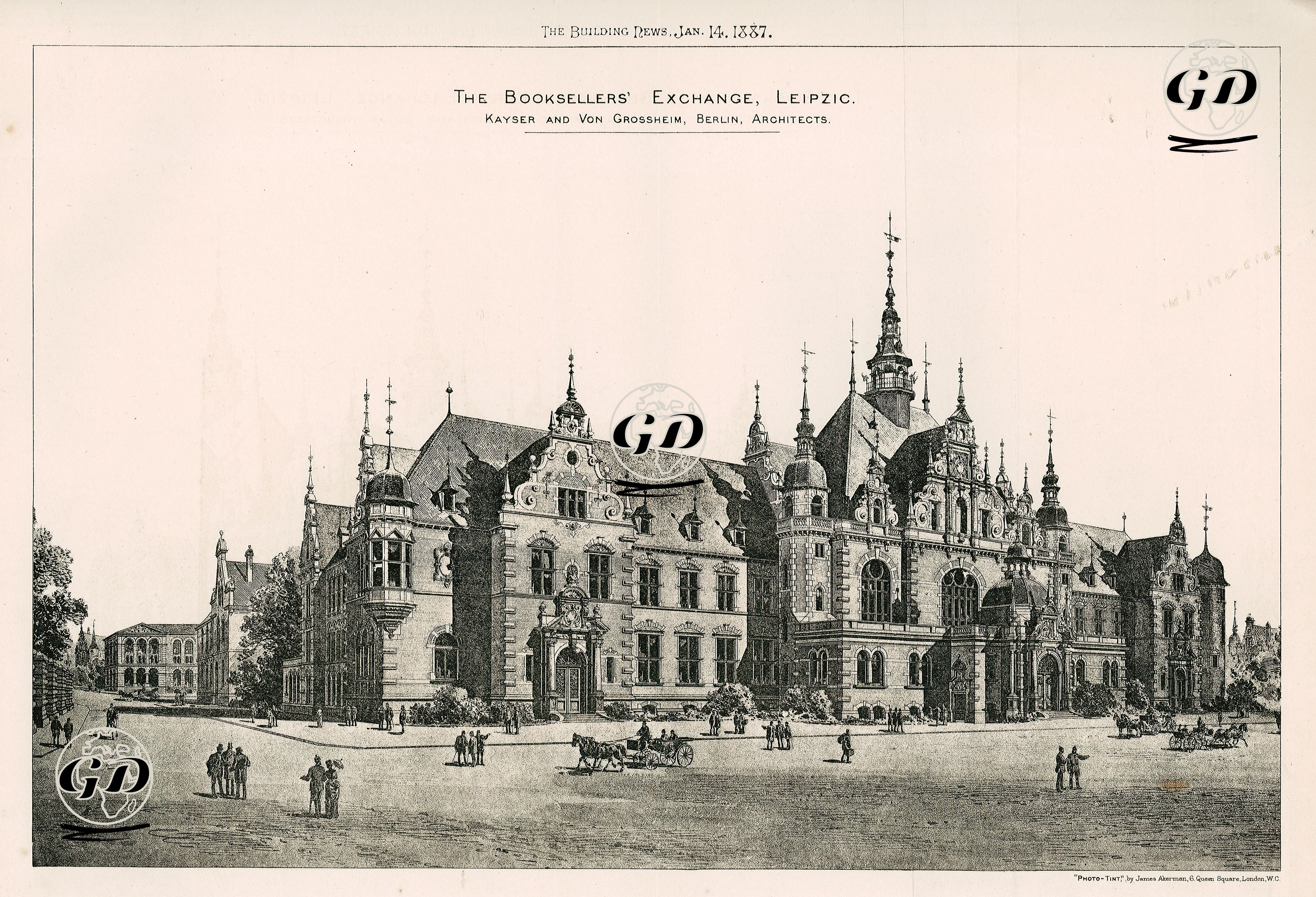 The Booksellers Exchange, Leipzic, Kayser And Von Grossheim, Berlin, Architects -  - 1887