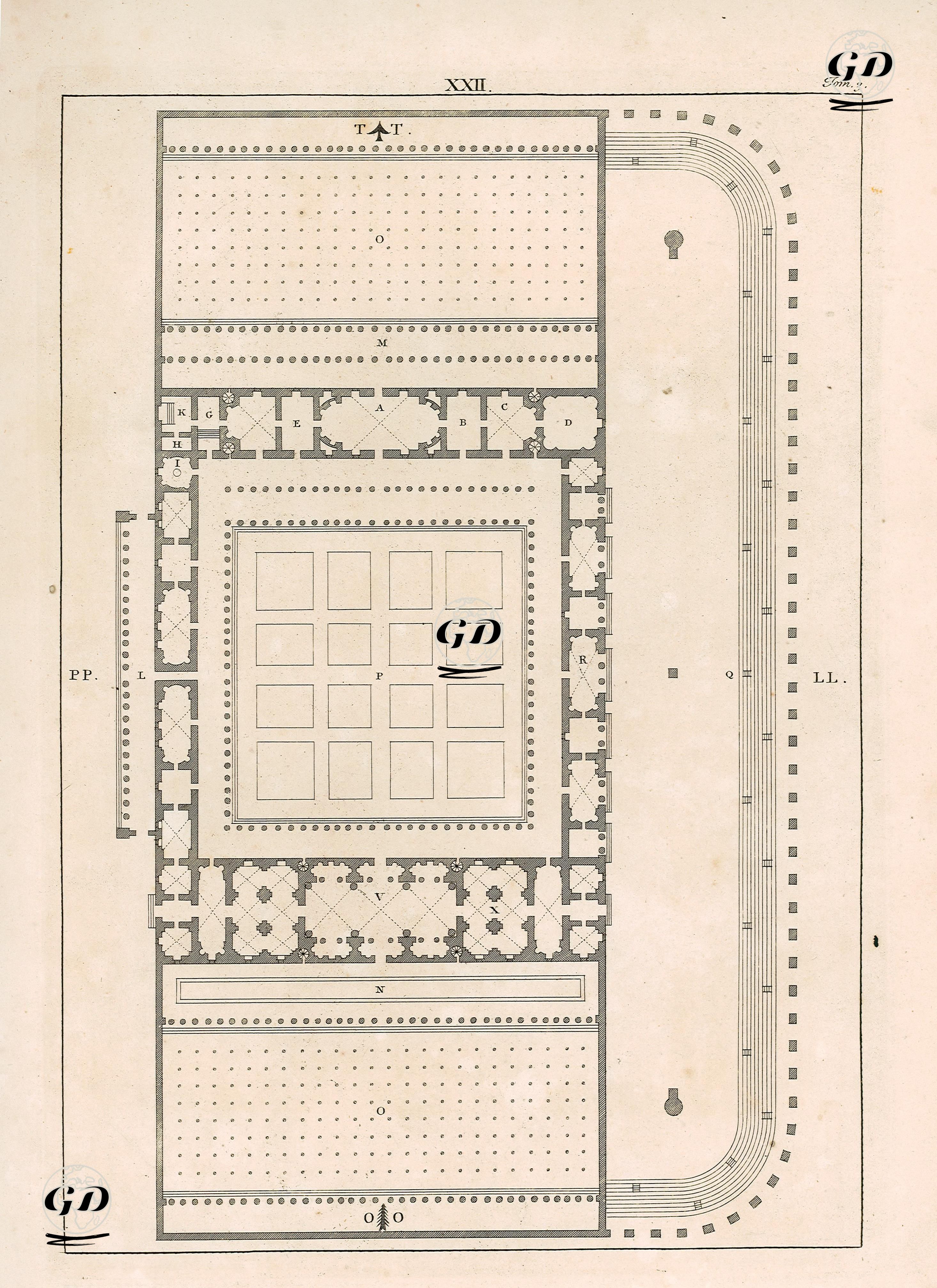 Plate XVII From The Architecture Of Andrea Palladio Book III -  - 1742