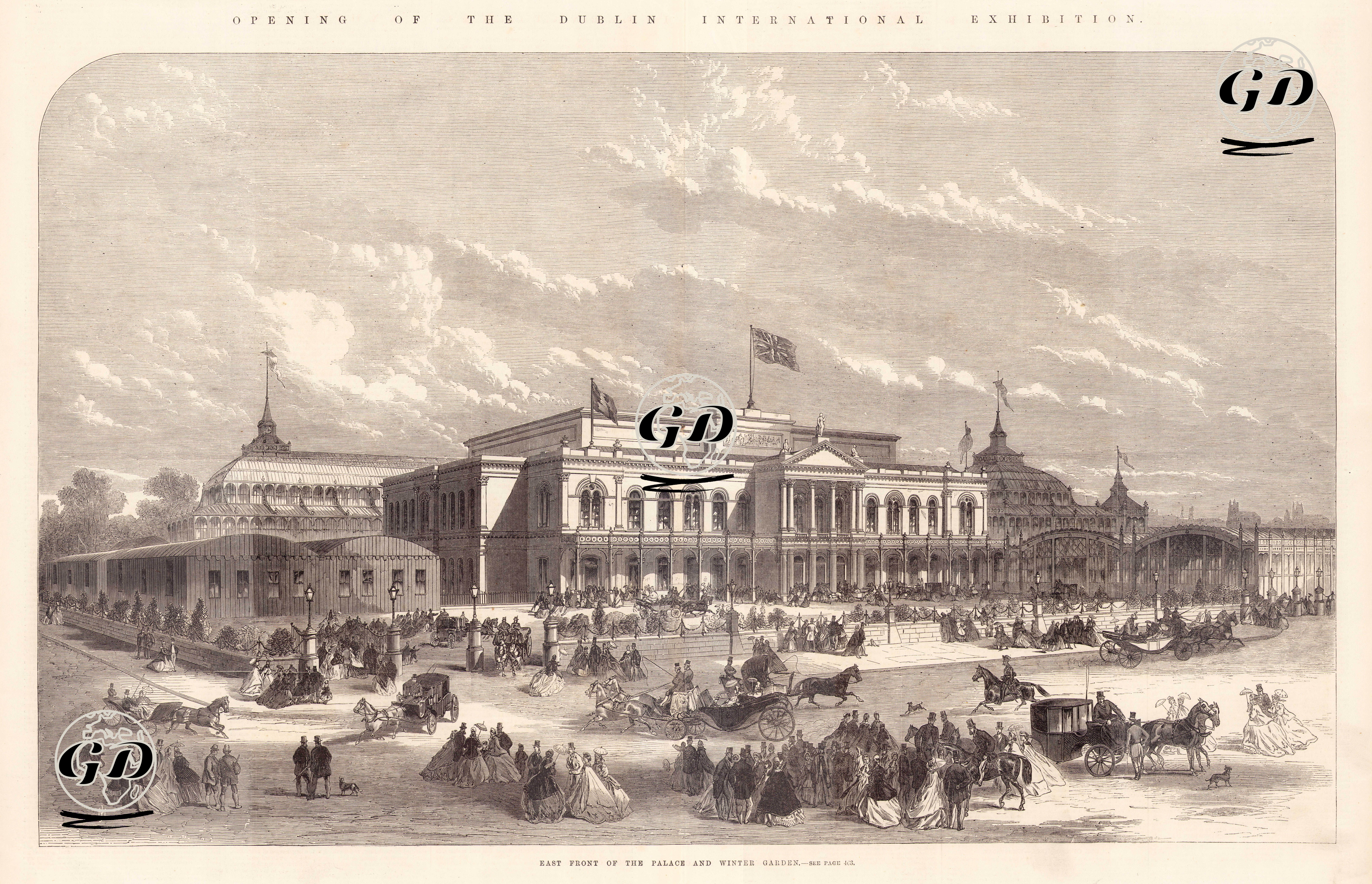 Dublin Sergi Sarayı Ve Kışlık Bahçesi -  - 1865