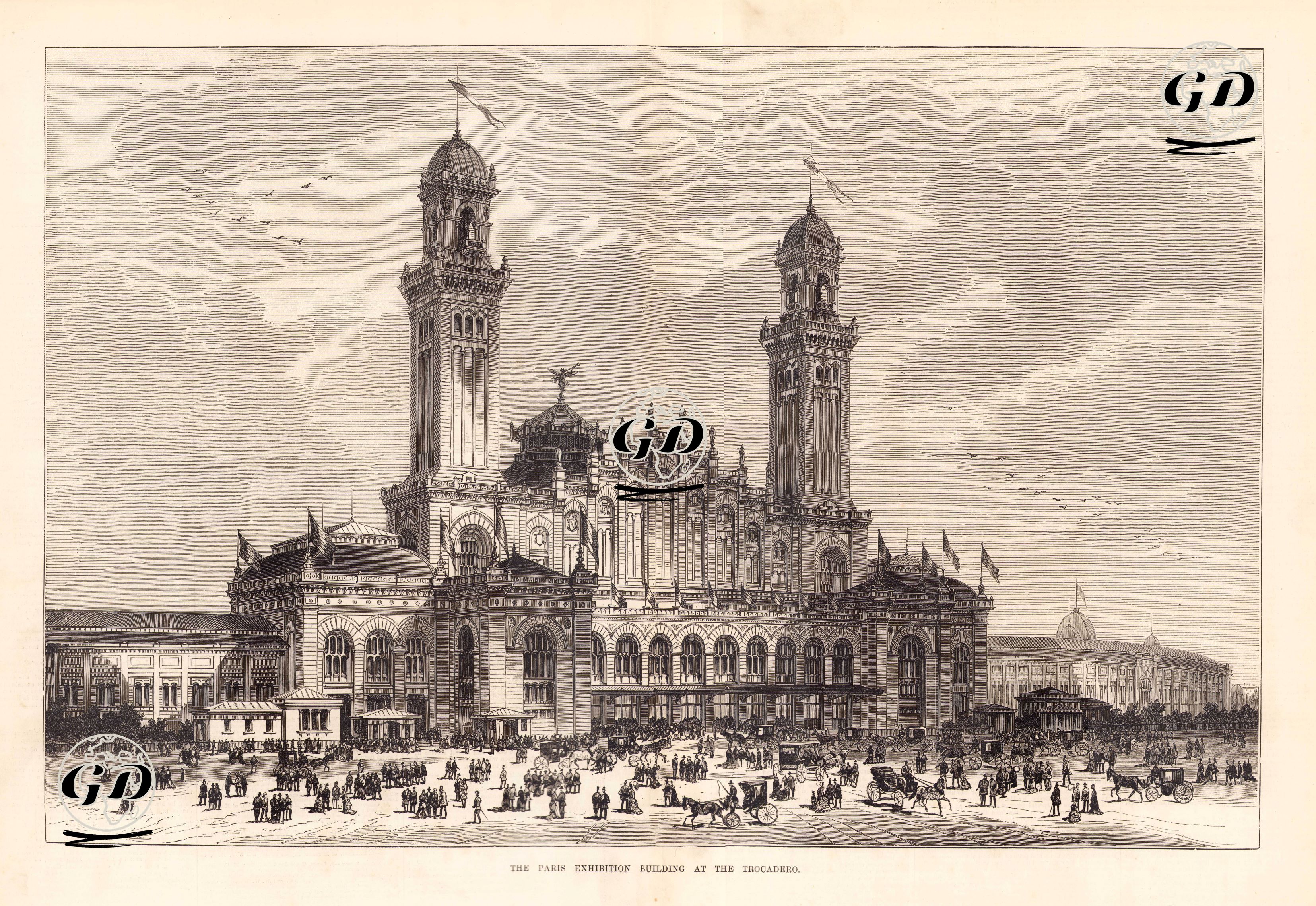 The Paris Exhibition Building At The Trocadero -  - 1878