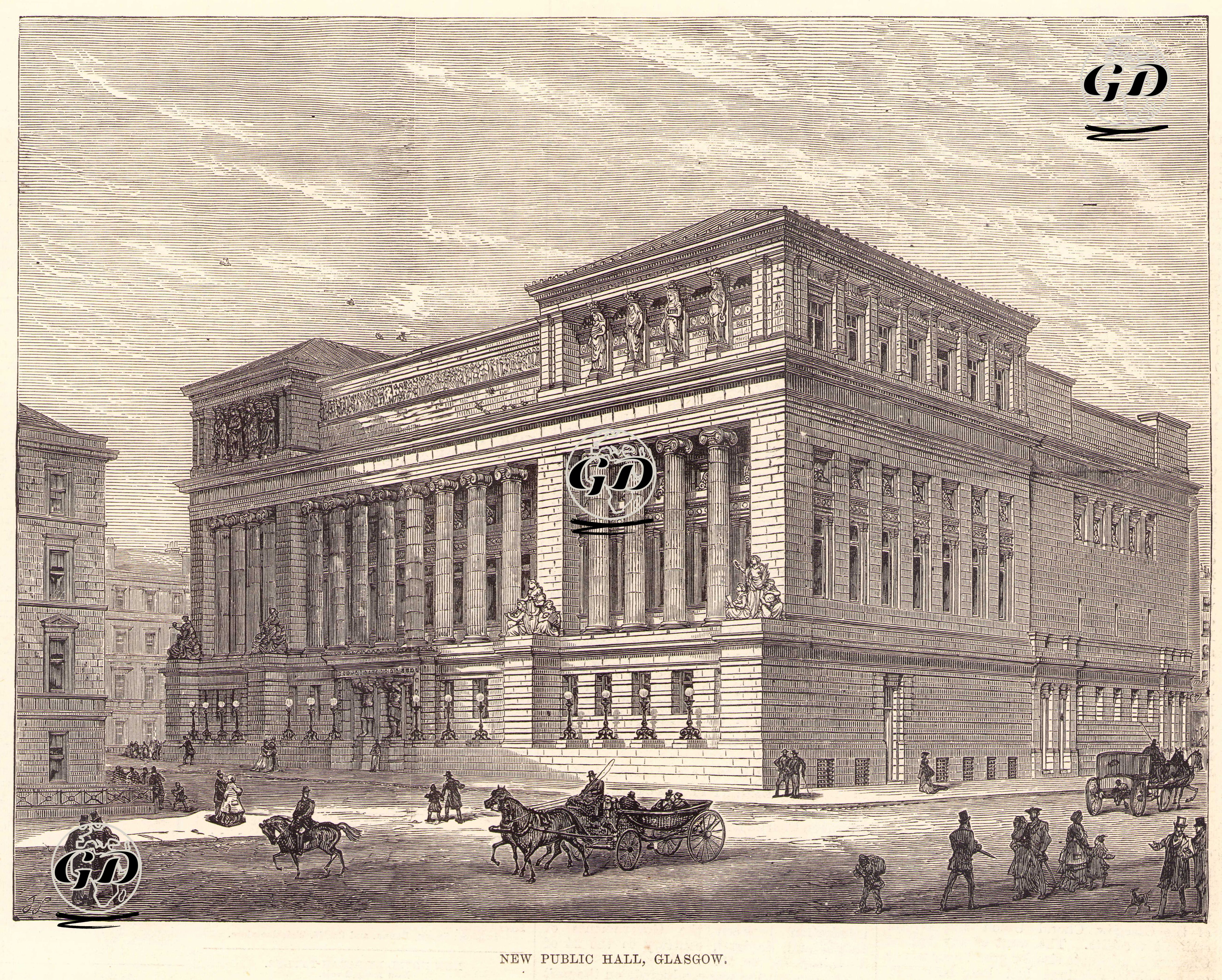 New Public Hall, Glasgow -  - 1878